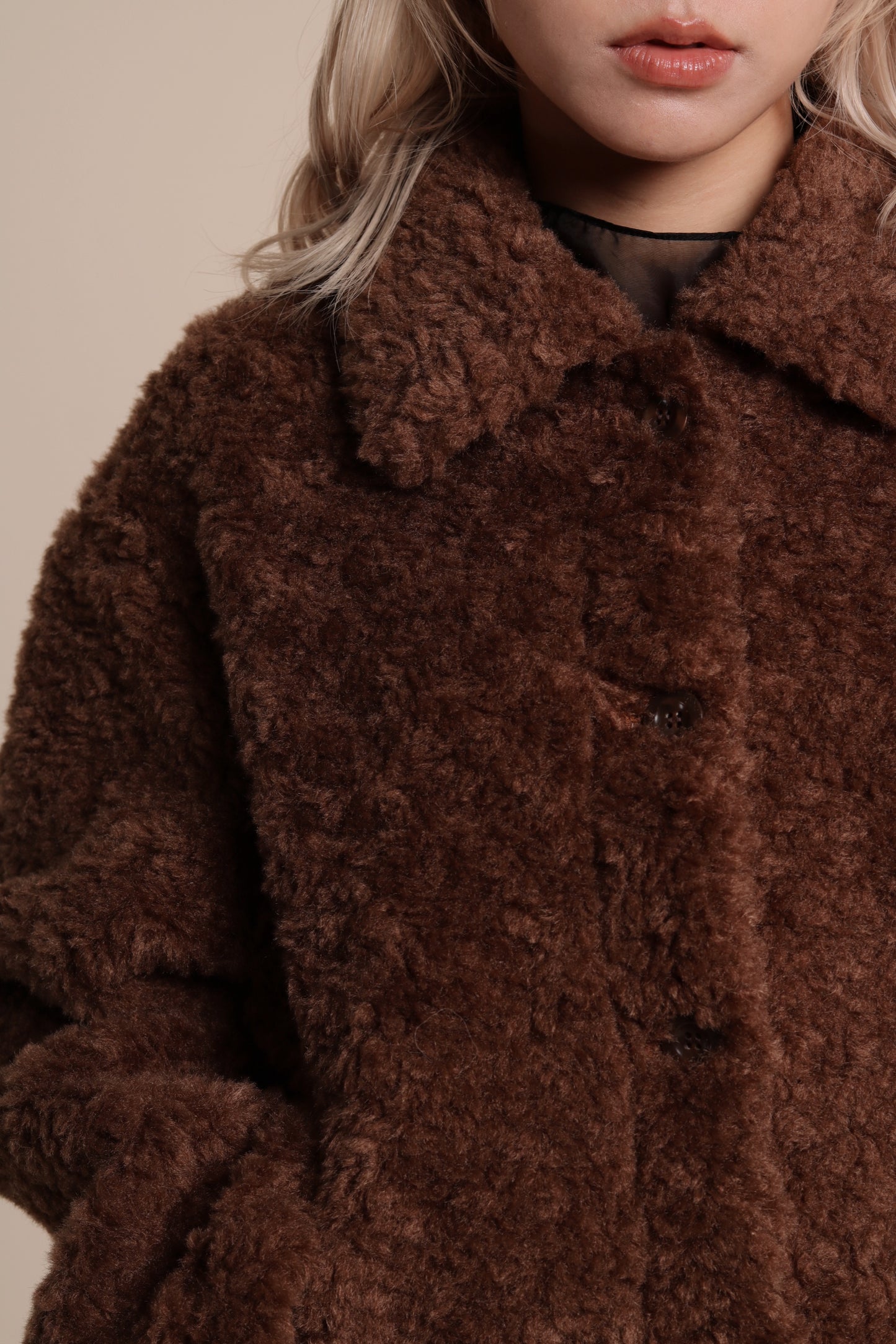 Teddy Bear Jacket (Brown)