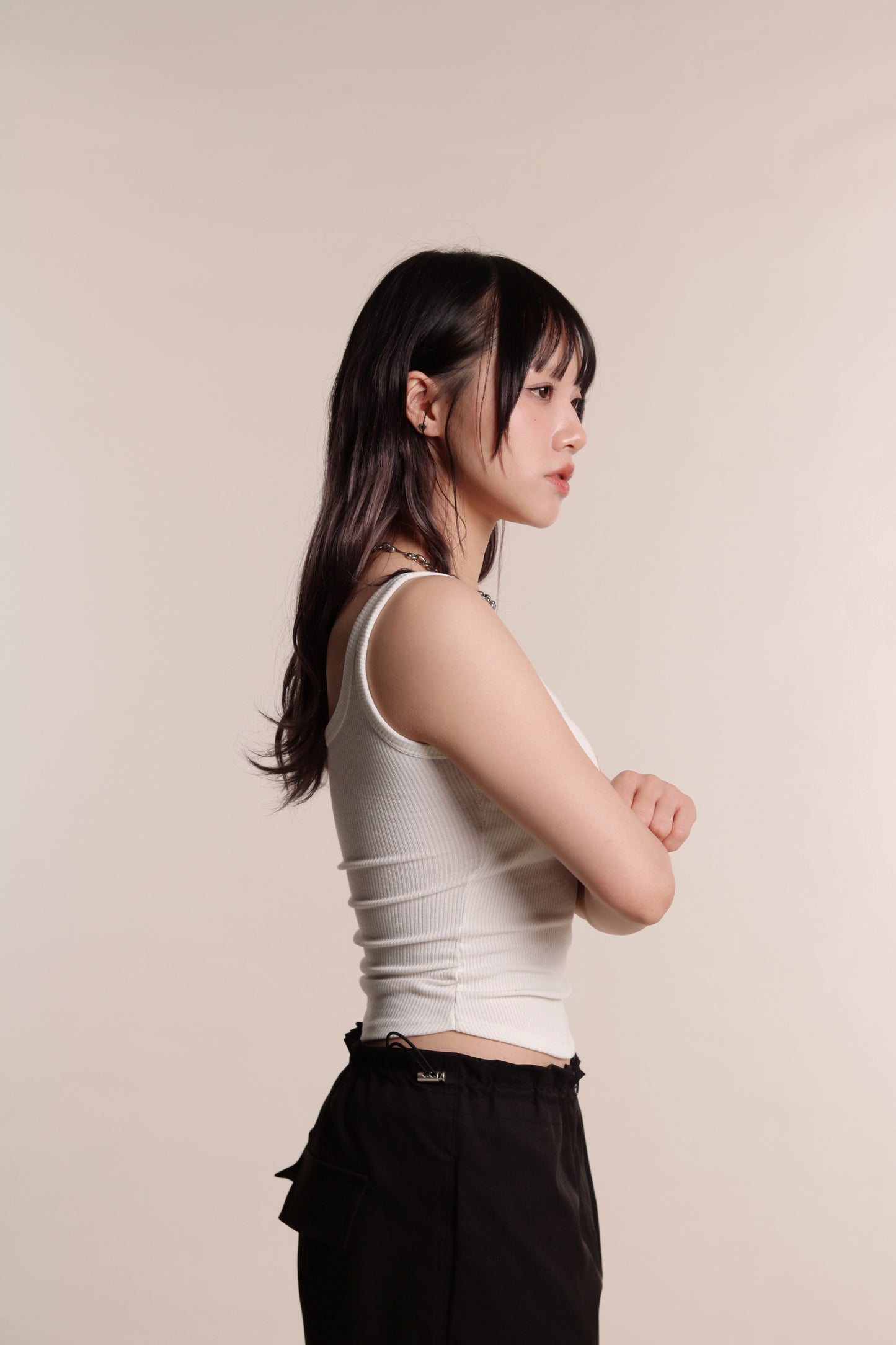 Square Neck Bra Top (White)