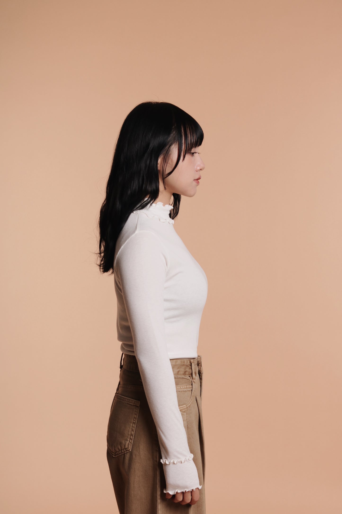 Double Ruffle Top (Ivory)