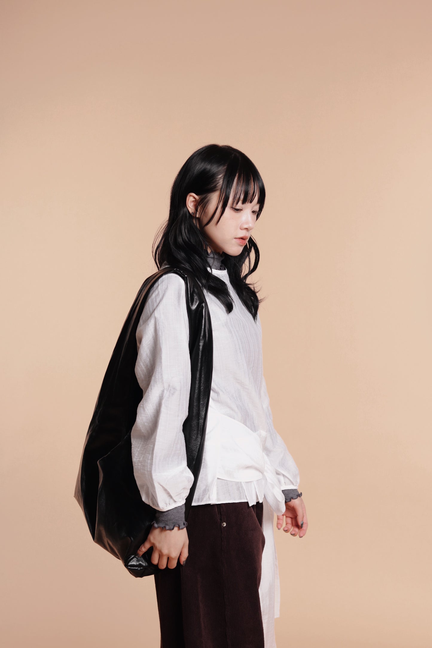 Cloudy Hobo Bag (Black)