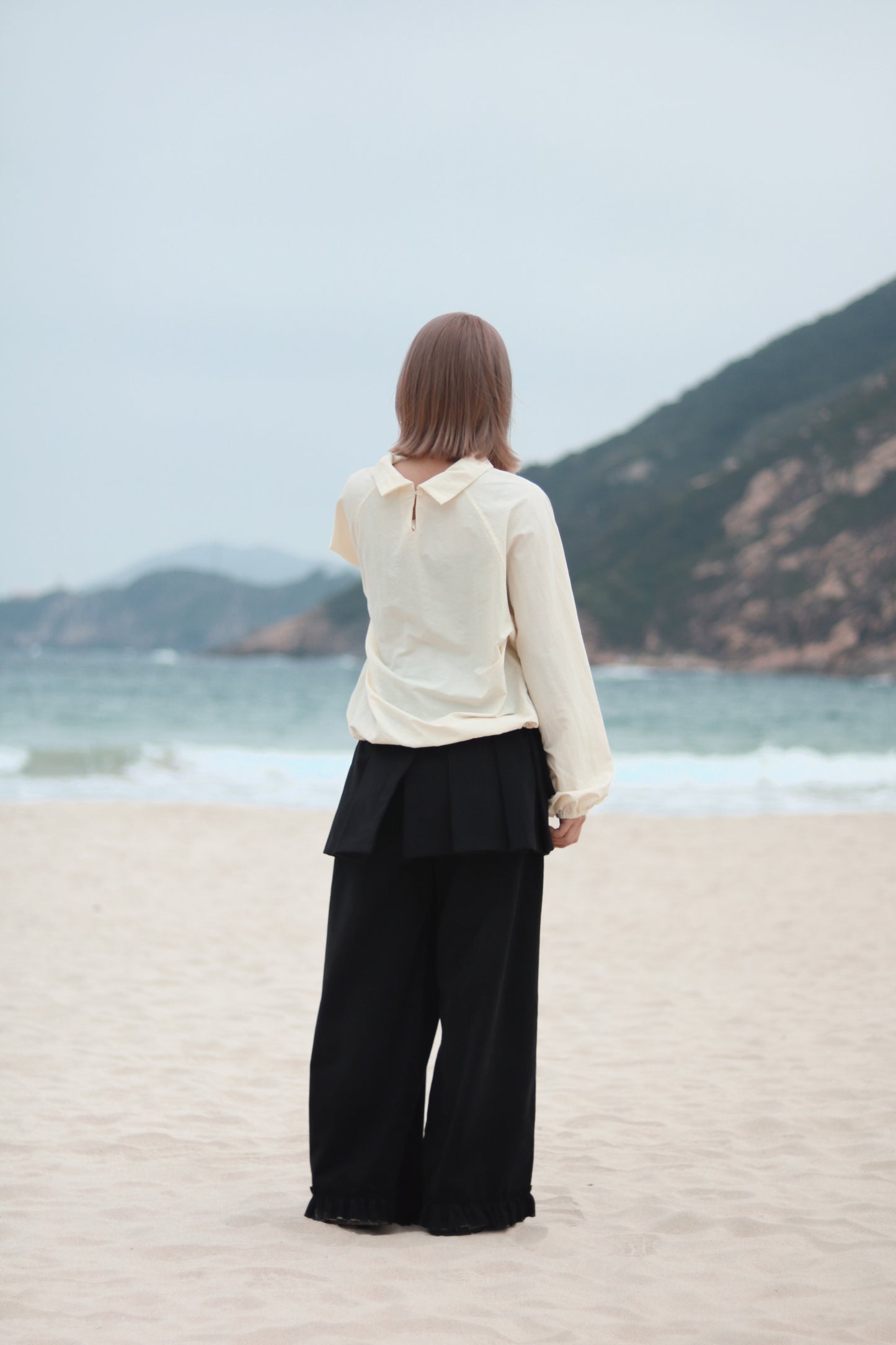 Layered Ruffle Pants (Black)