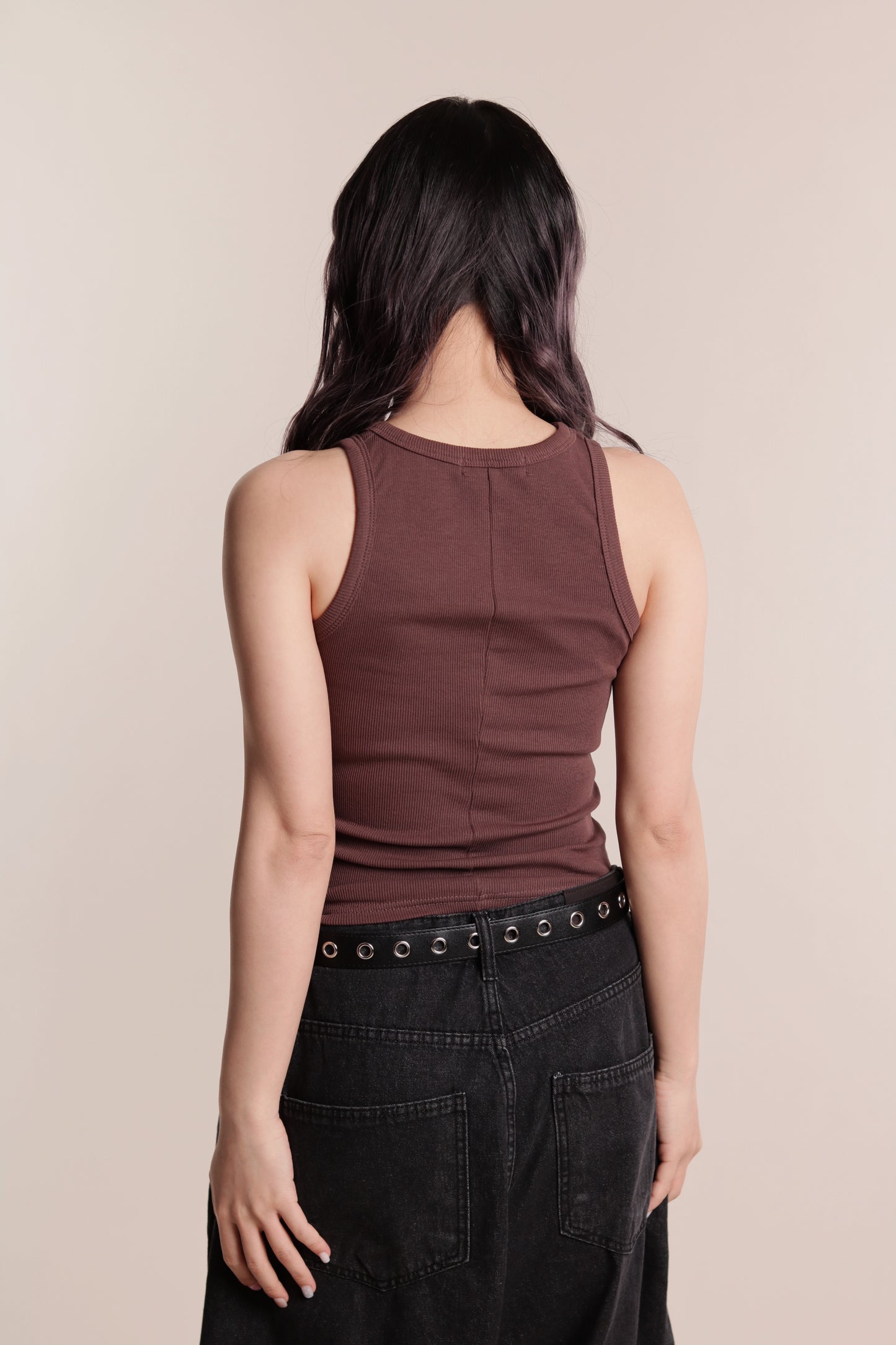 Slim Tank Top (Brown)