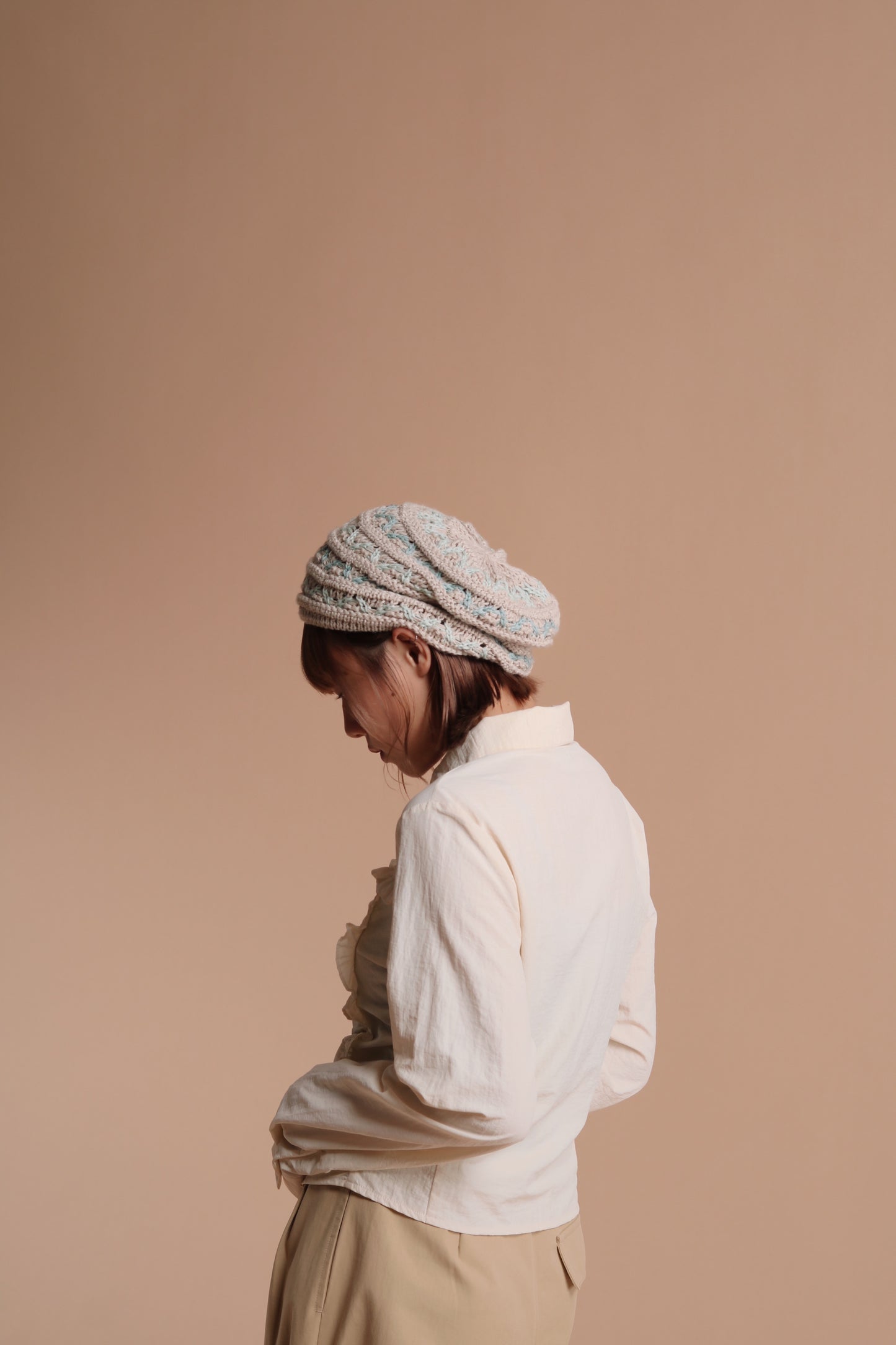 Gathered Ruffle Jacket (Ivory)