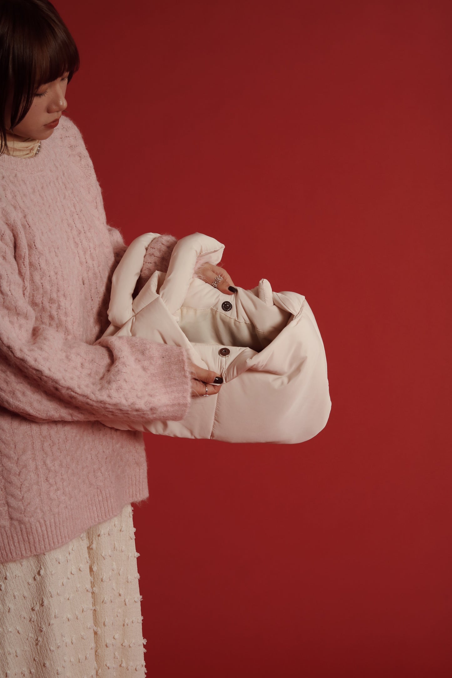 Doll Cloud Bag (Black/Brown/Ivory)