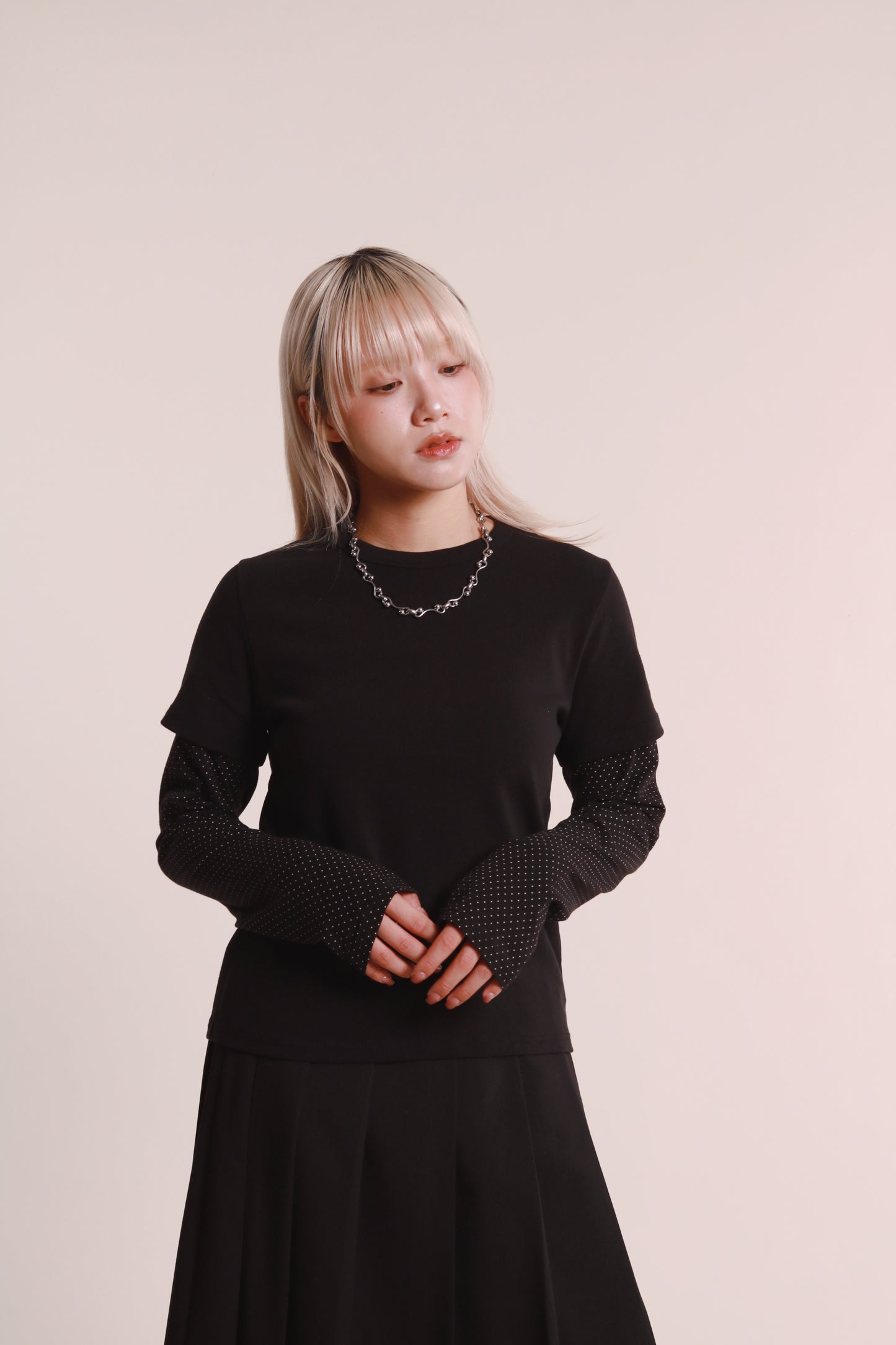 Layered Dot Top (Black)