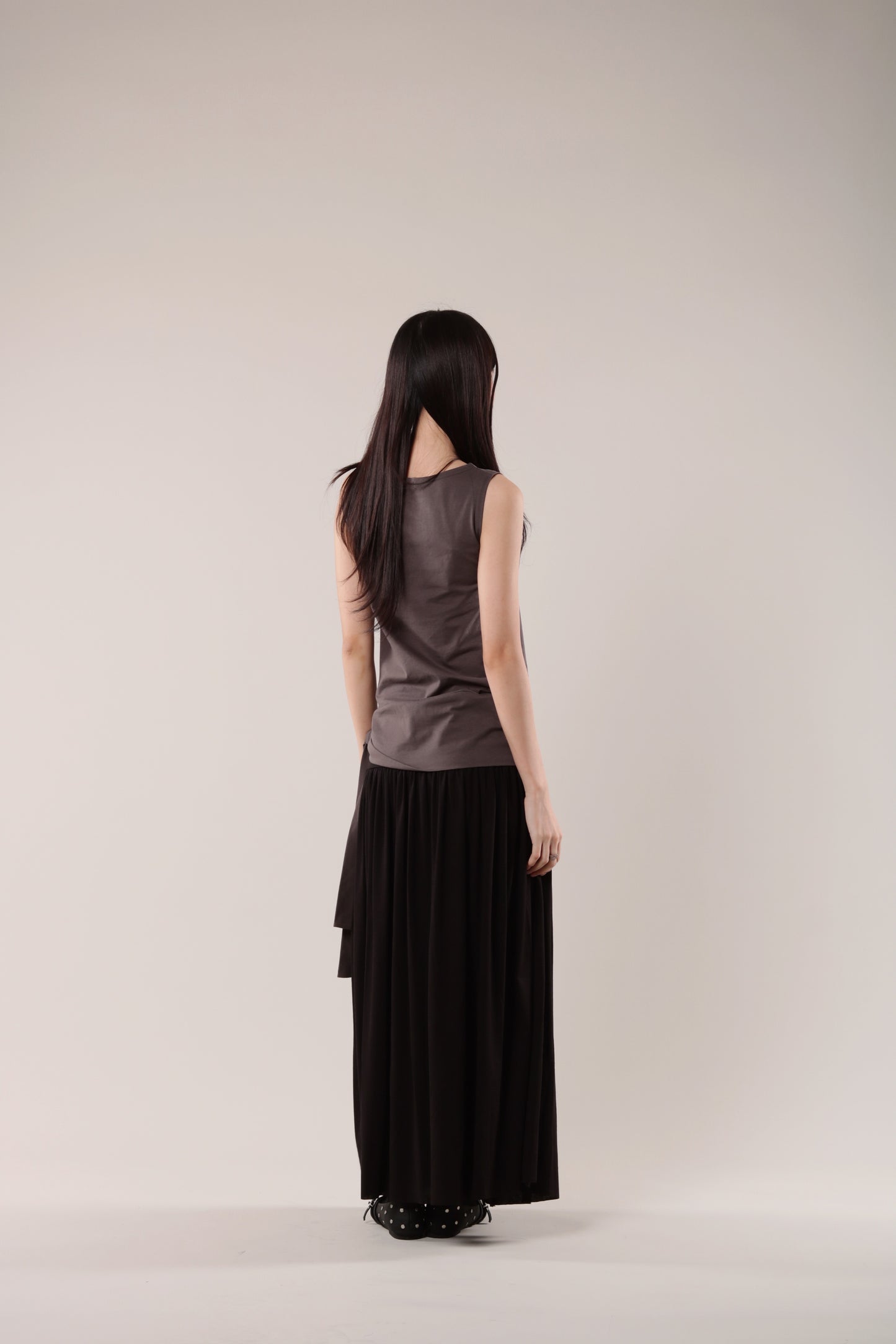 Amos Sleeveless Top (Brown)