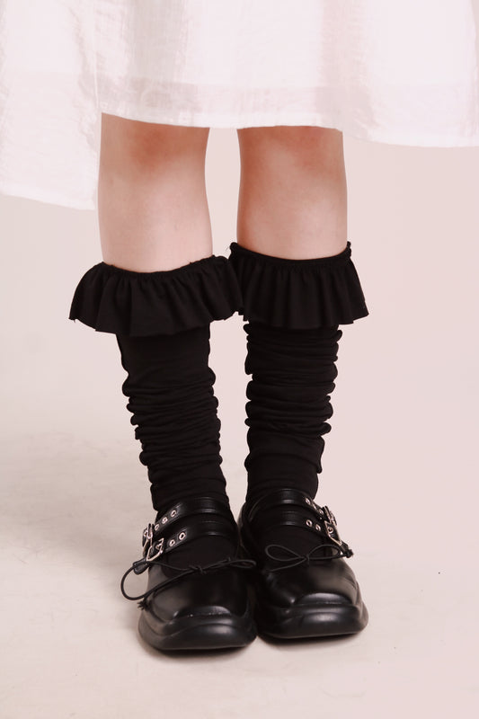 Ruffle Socks (Black)