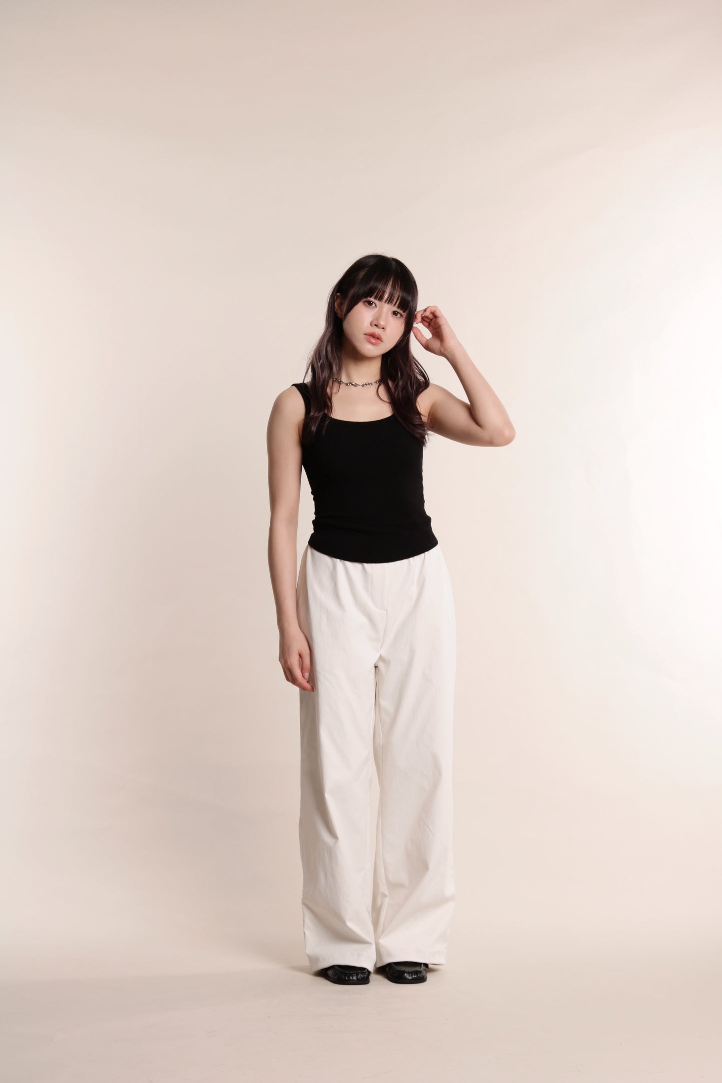 Square Neck Bra Top (Black)