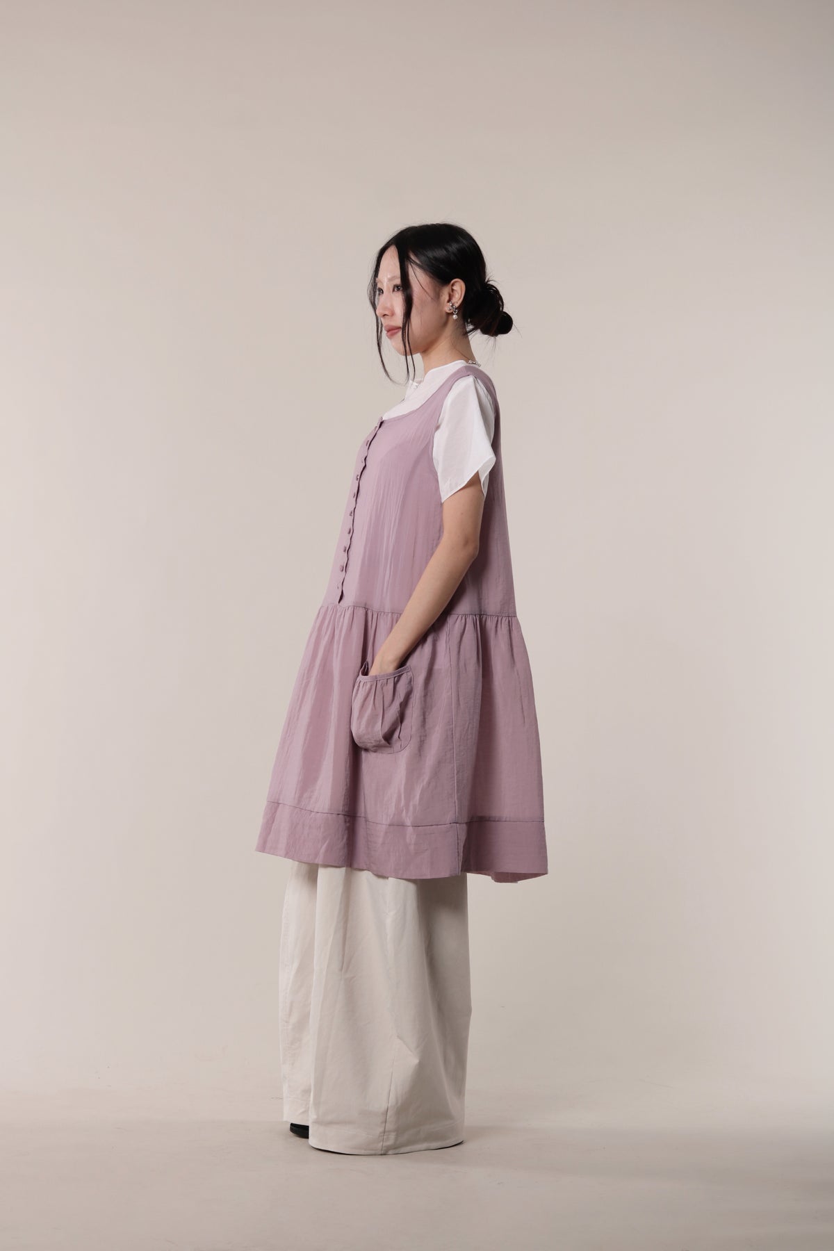 Asymmetric Twist Top (White)