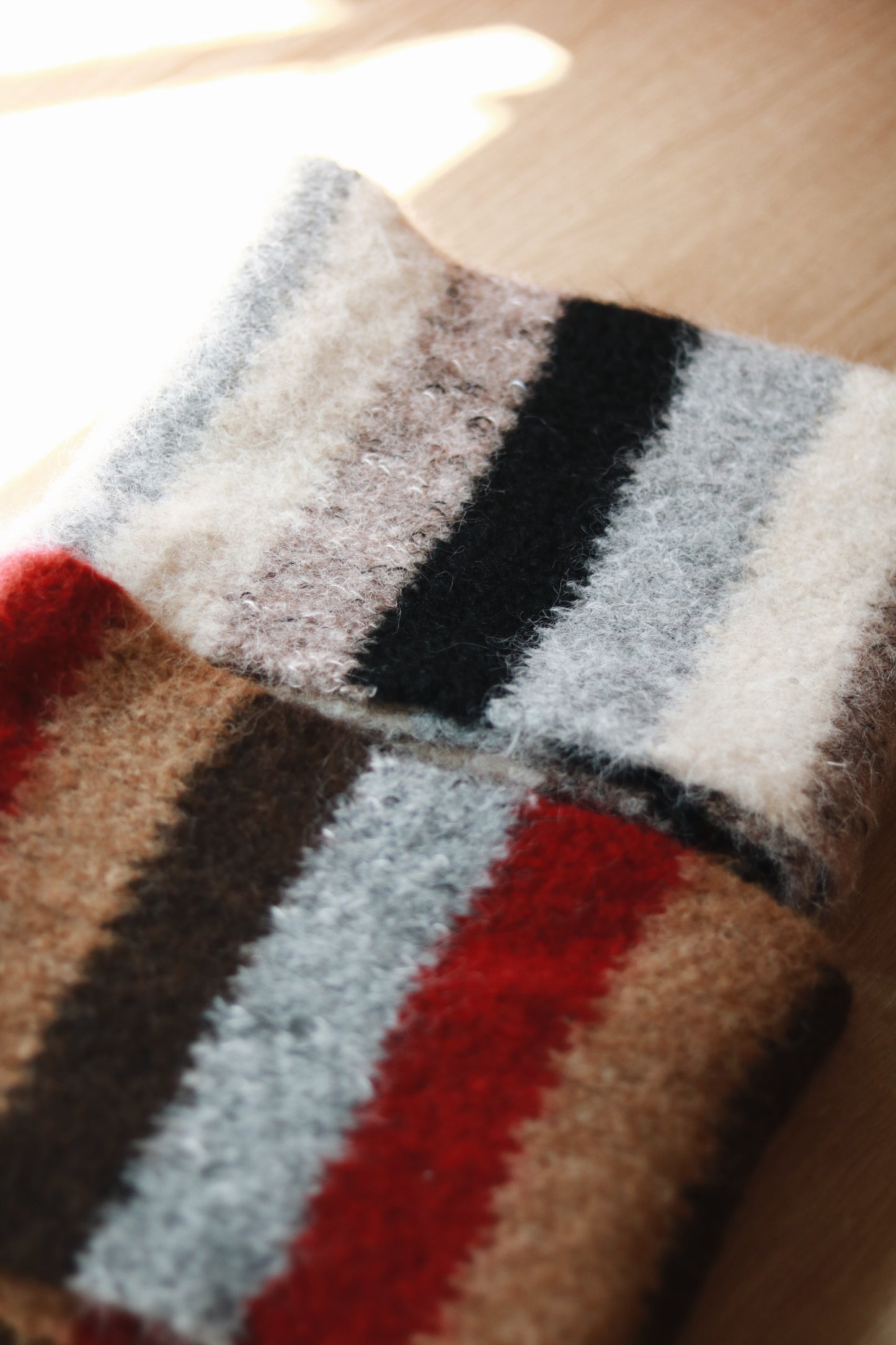 Rainbow Muffler (Black/Brown)