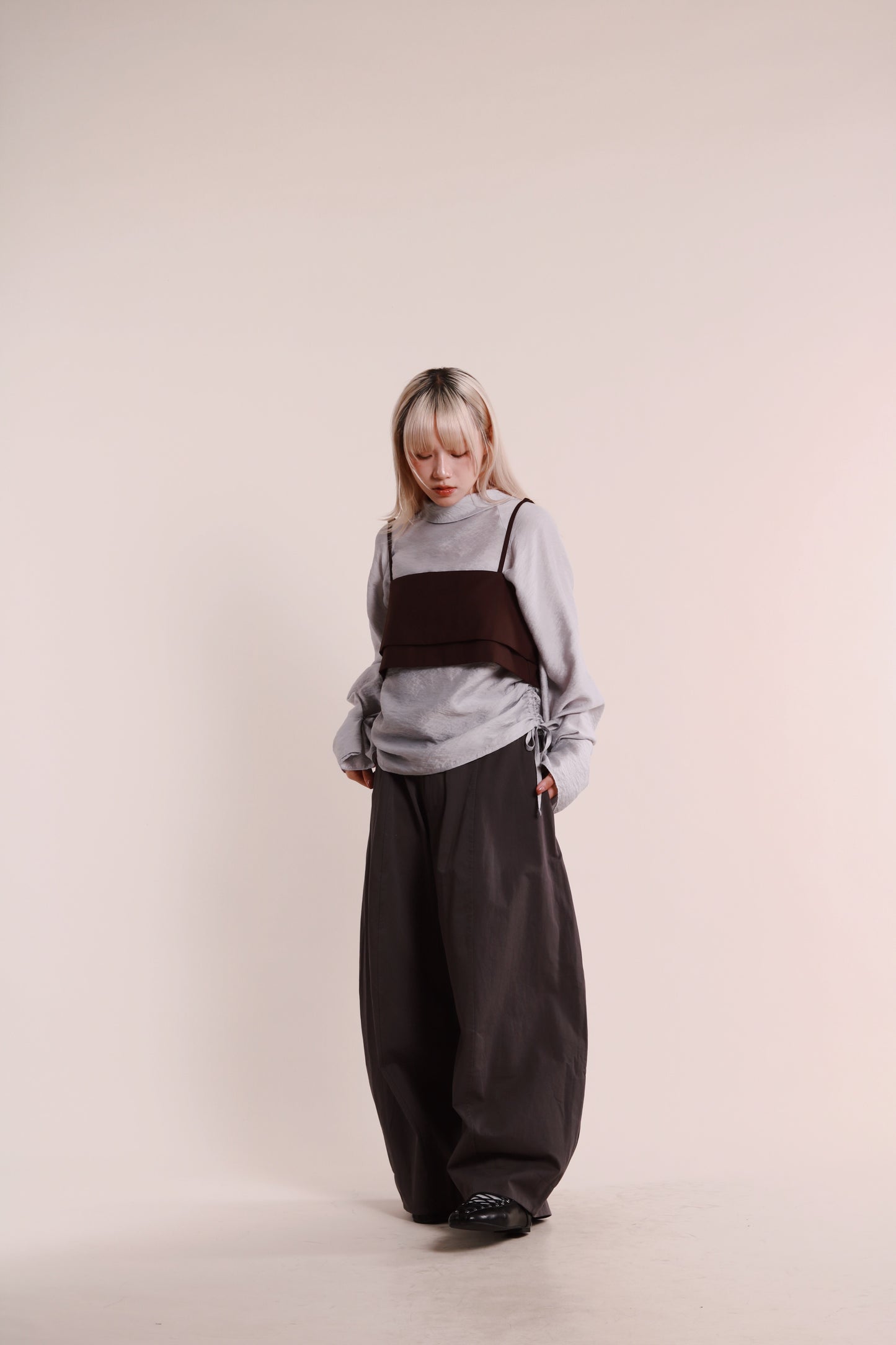 Layered Vest (Brown)