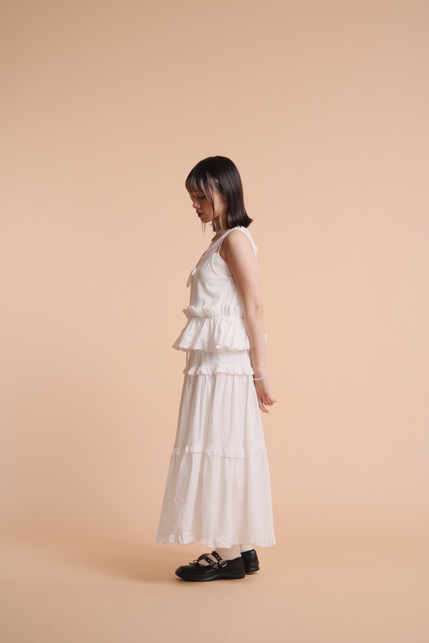 Doll Ruffle Vest (White)