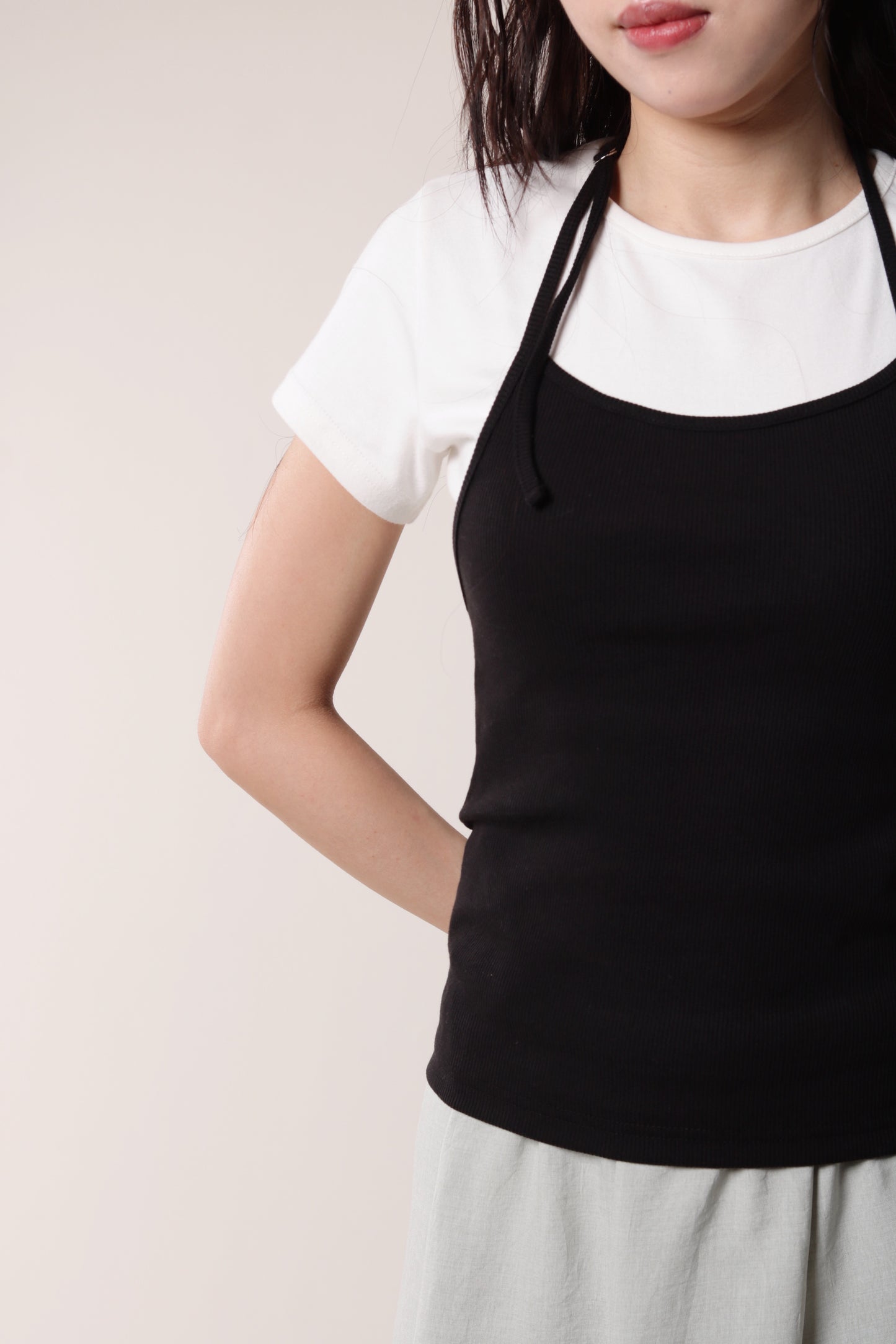 Slim Halter Top (Black)
