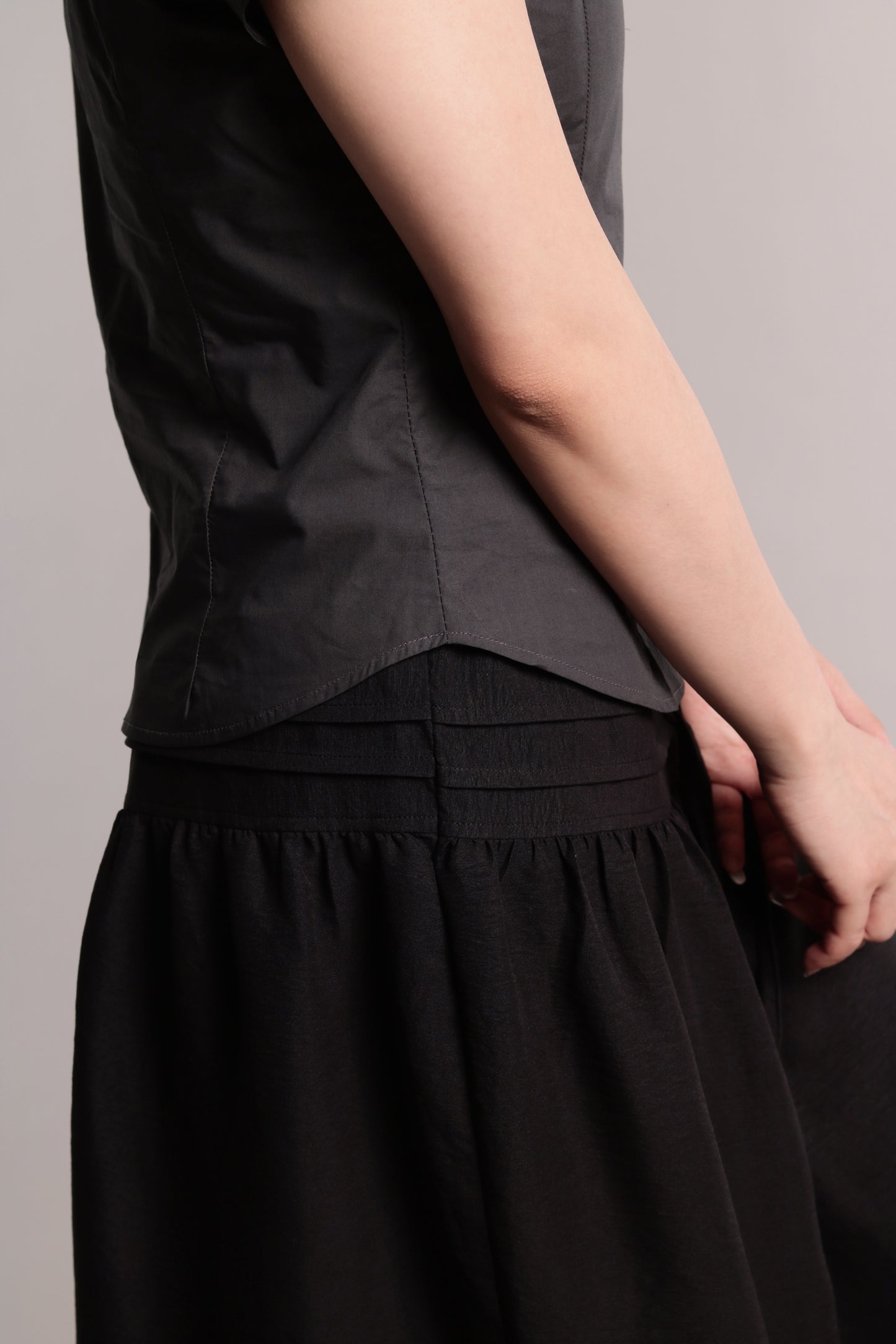 Corset Shirt (Charcoal)