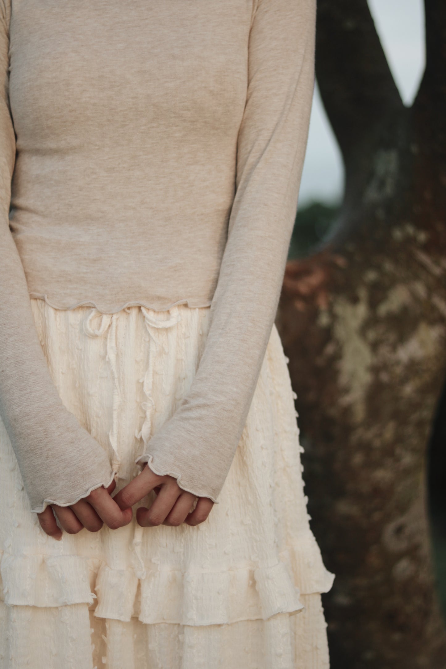 Double Fafa Top (Beige)