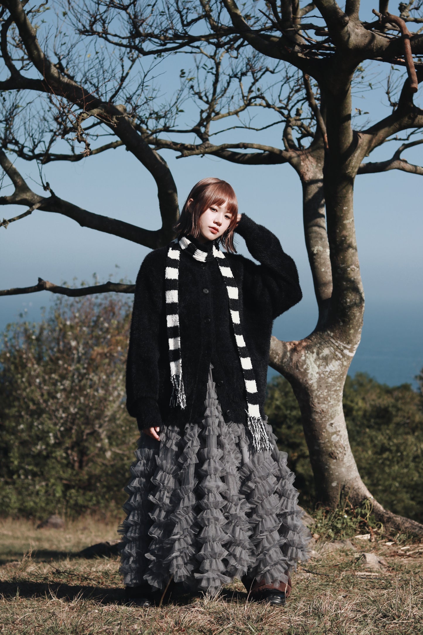 Doll Lace Skirt (Grey)