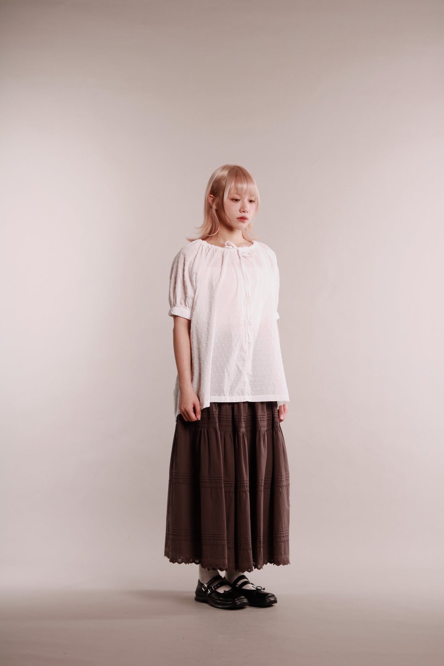 Dot Dot Blouse (White)