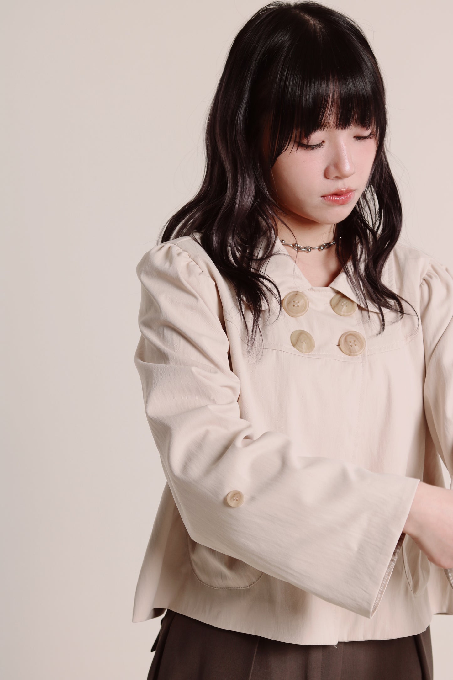 Doll Ribbon Jacket (Beige)