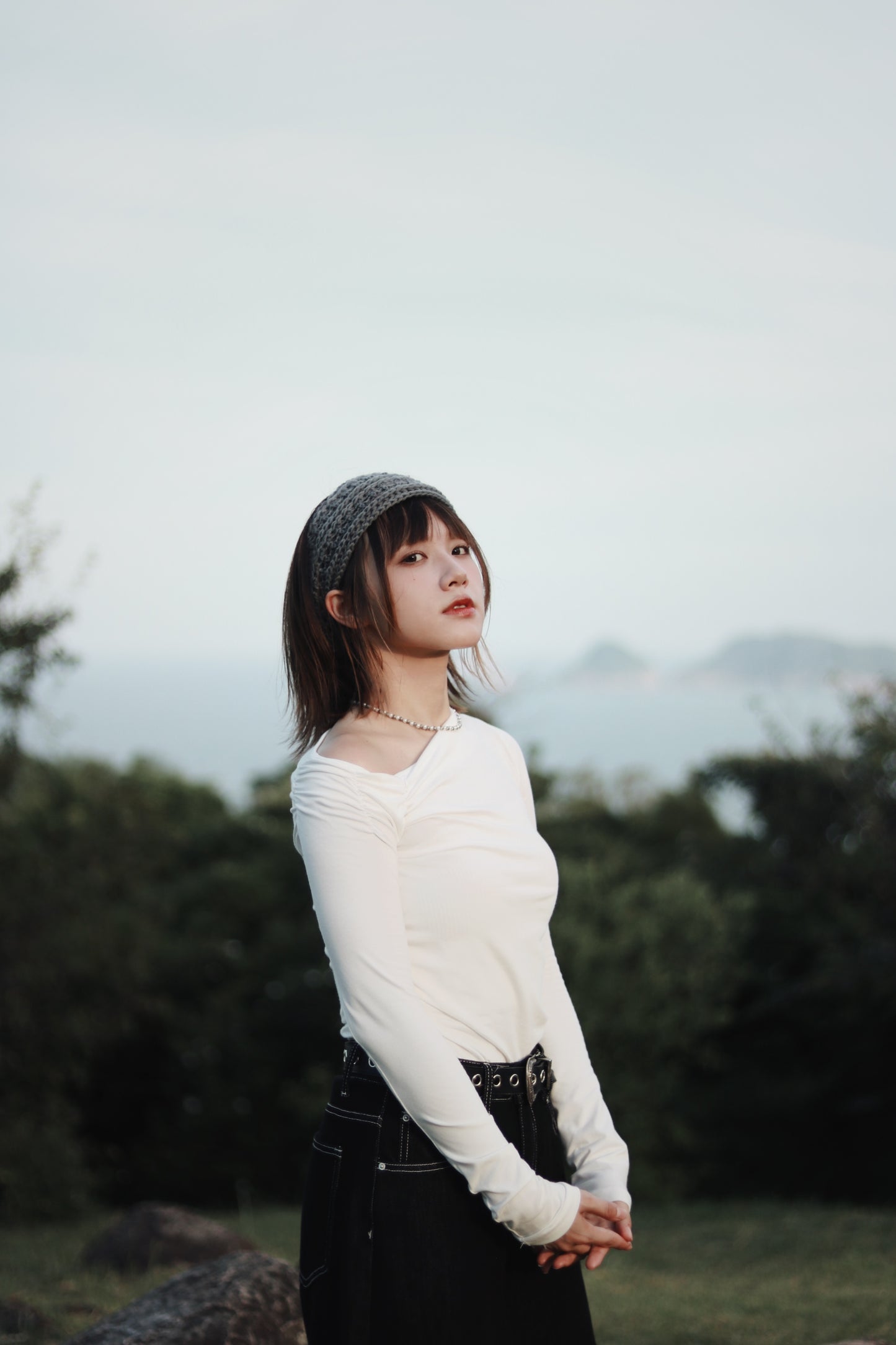 Ribbon Headband (Black/Brown/Grey/Ivory/Pink)