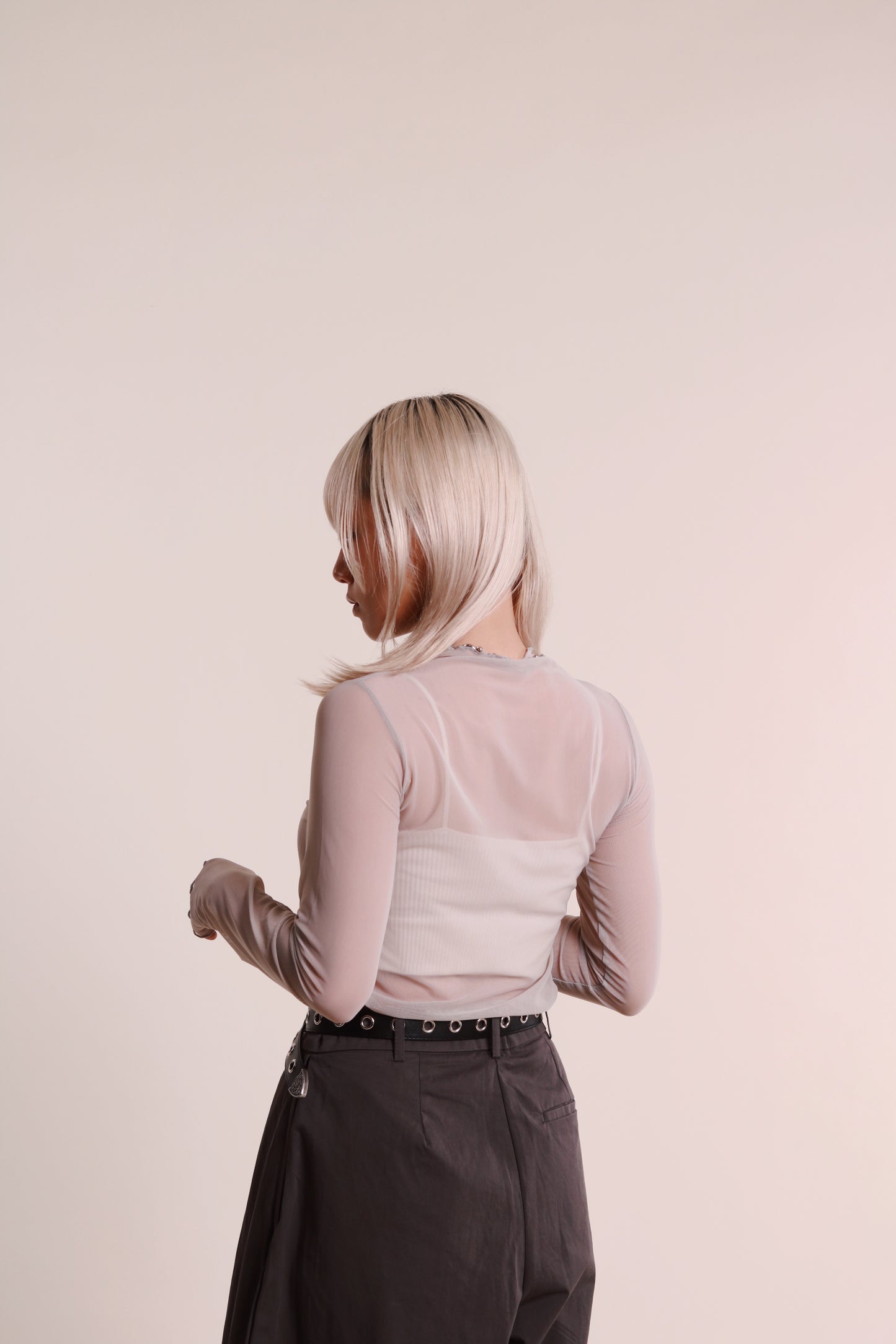 Daily See Through Top (Grey)