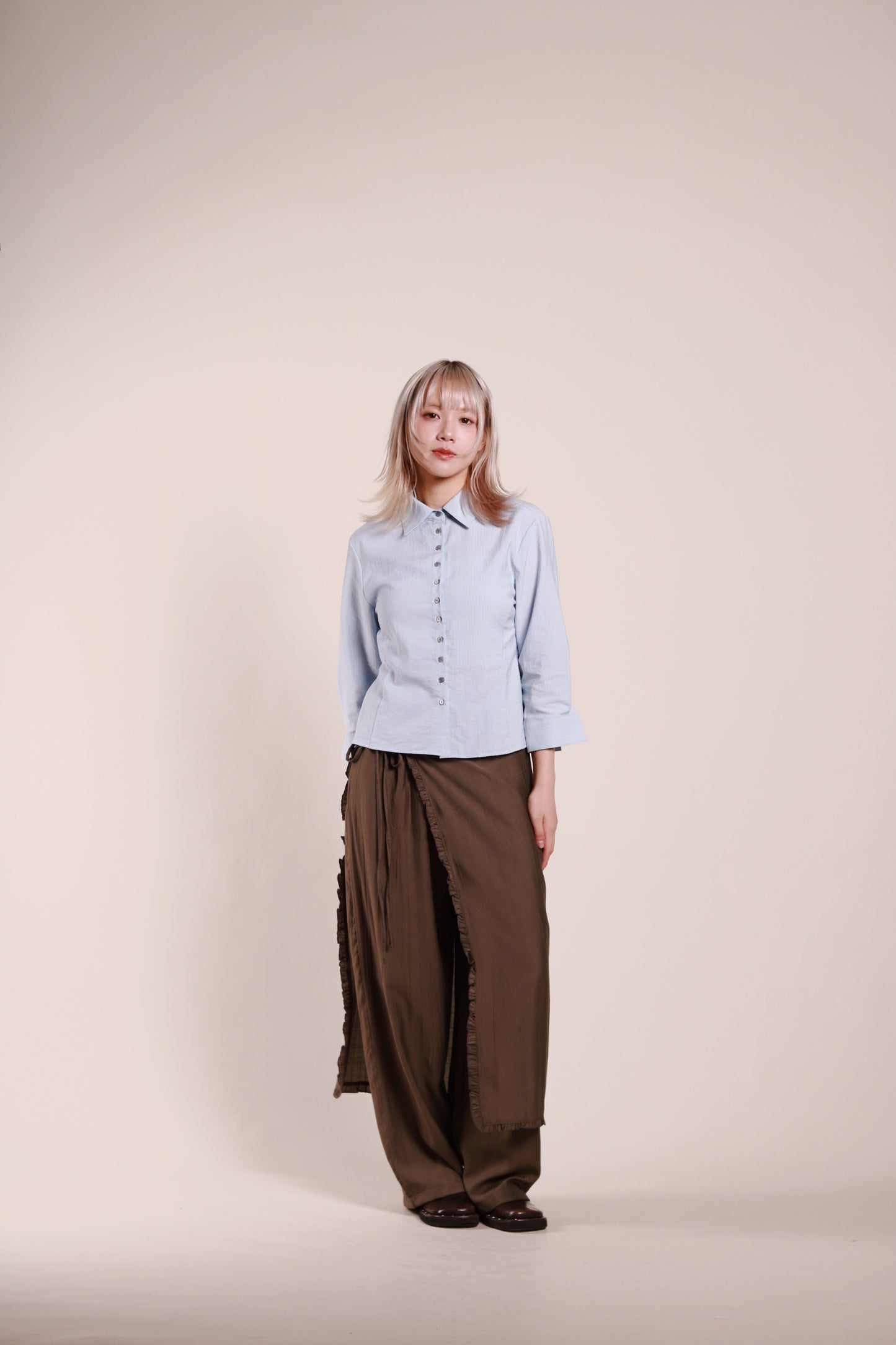 Wanda Layered Pants (Brown)
