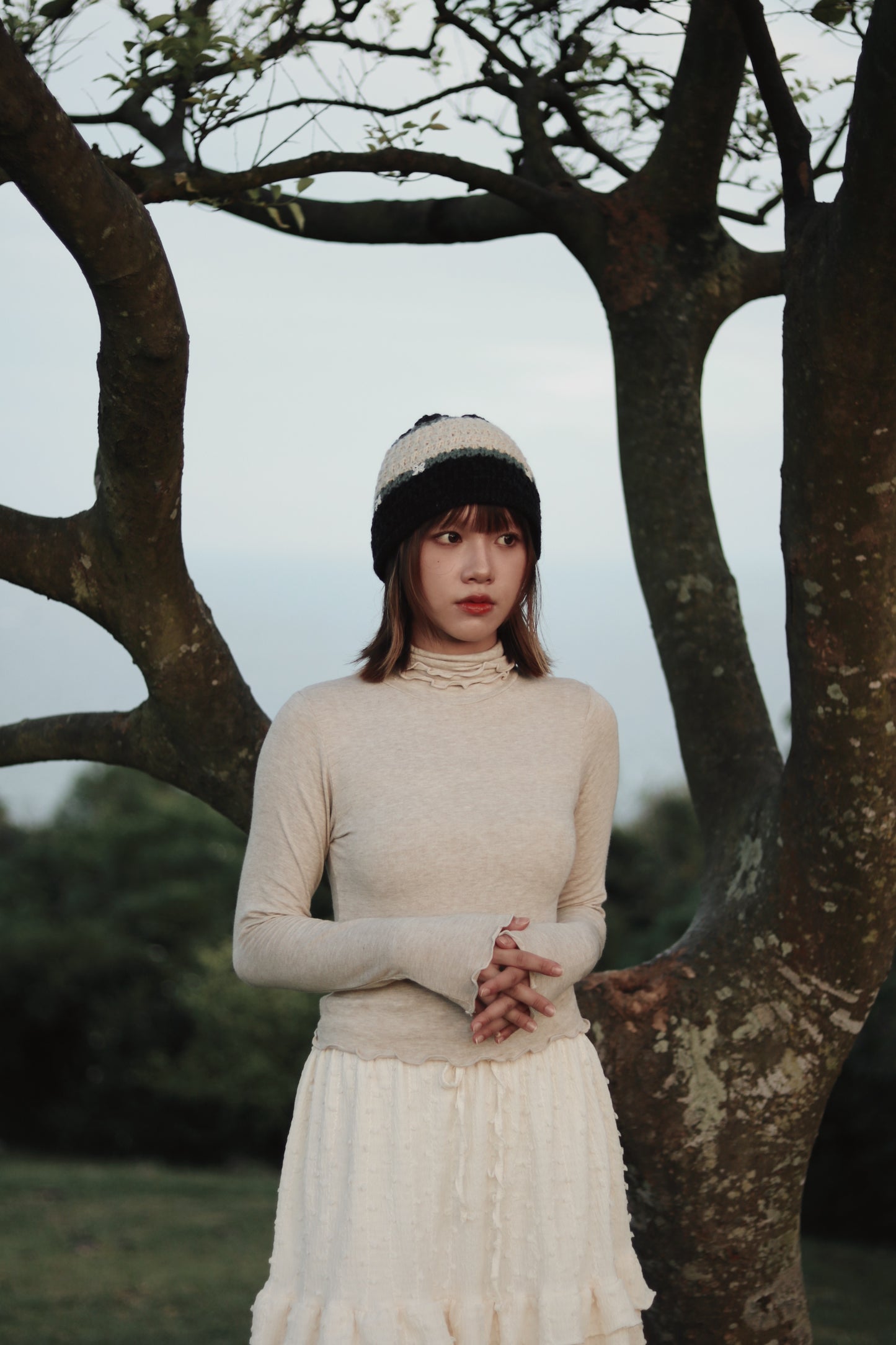 Double Fafa Top (Beige)