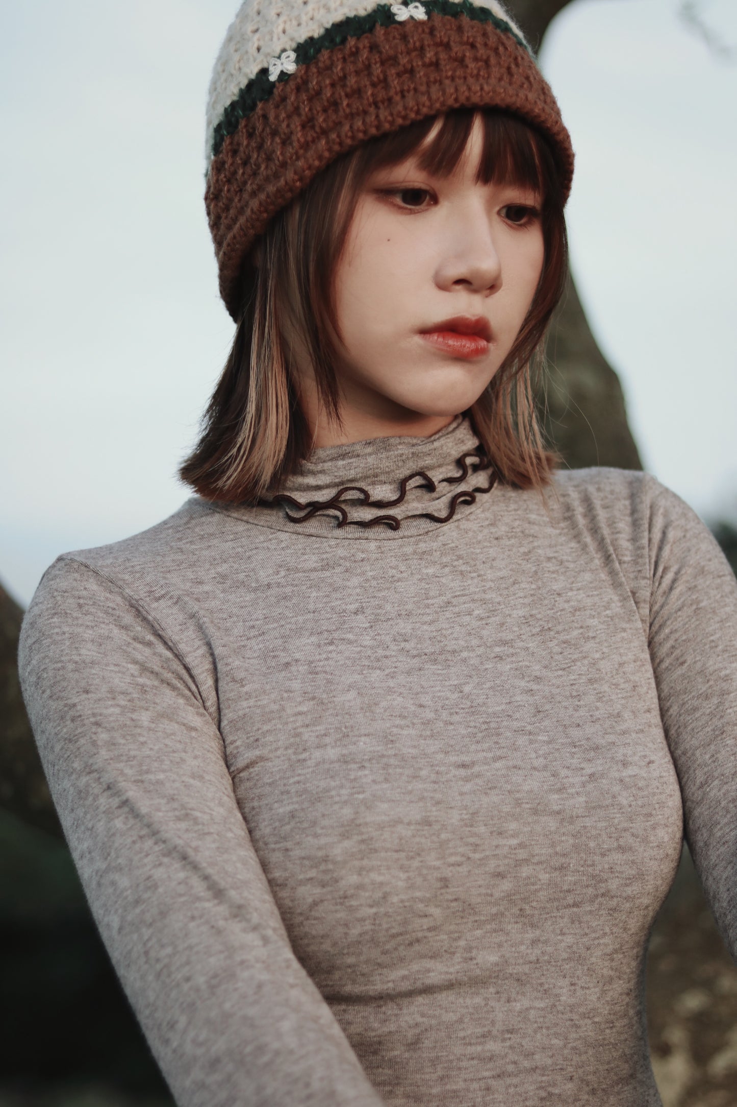 Double Fafa Top (Brown)