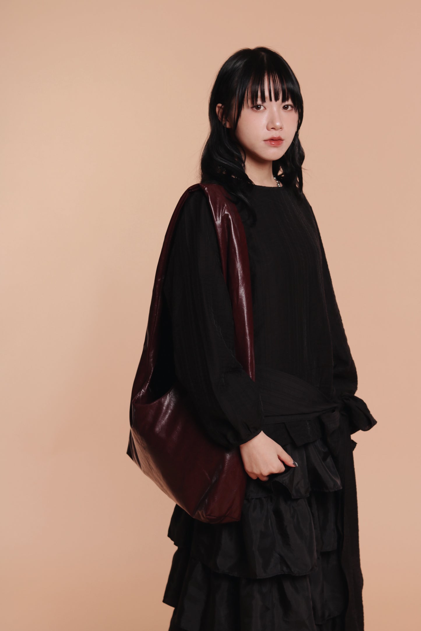 Cloudy Hobo Bag (Wine)