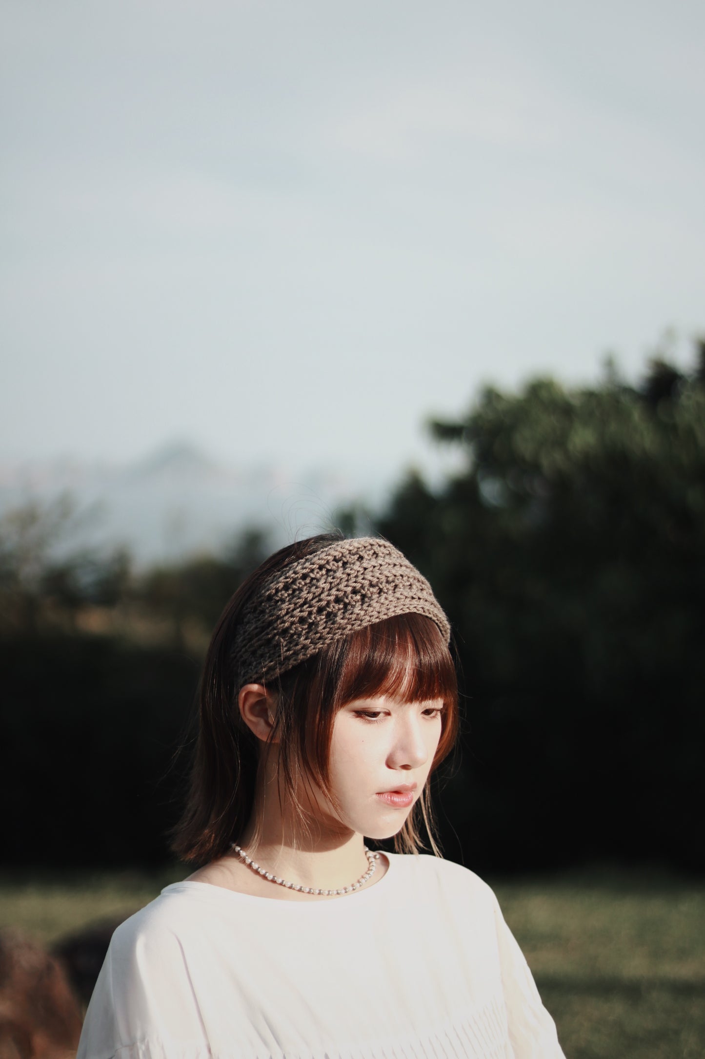 Ribbon Headband (Black/Brown/Grey/Ivory/Pink)