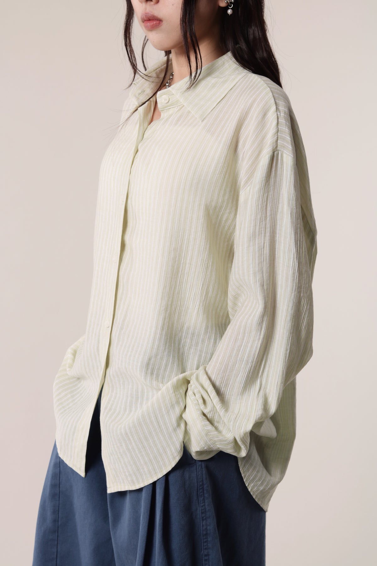 Autumn Striped Shirt (Lime)