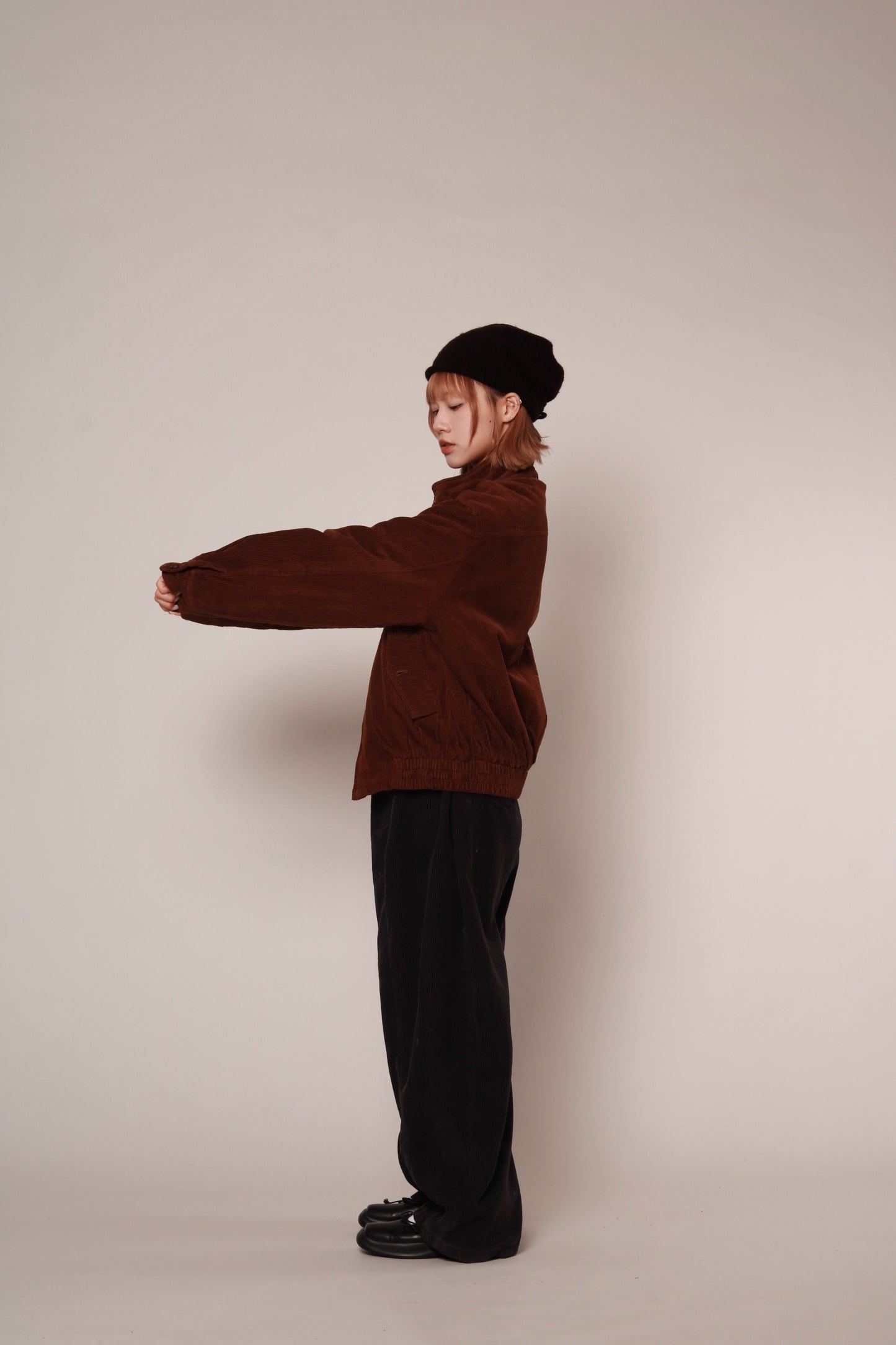 Unisex Corduroy Jacket (Brown)