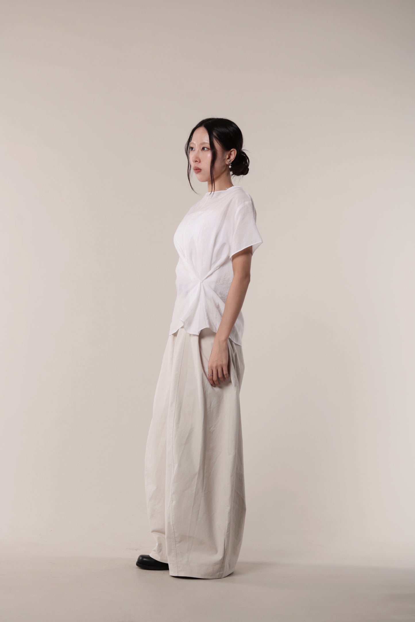 Asymmetric Twist Top (White)