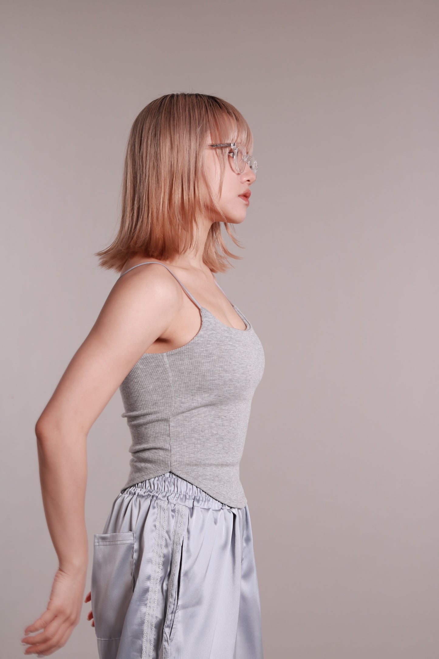 Scoop Bra Top (Grey)