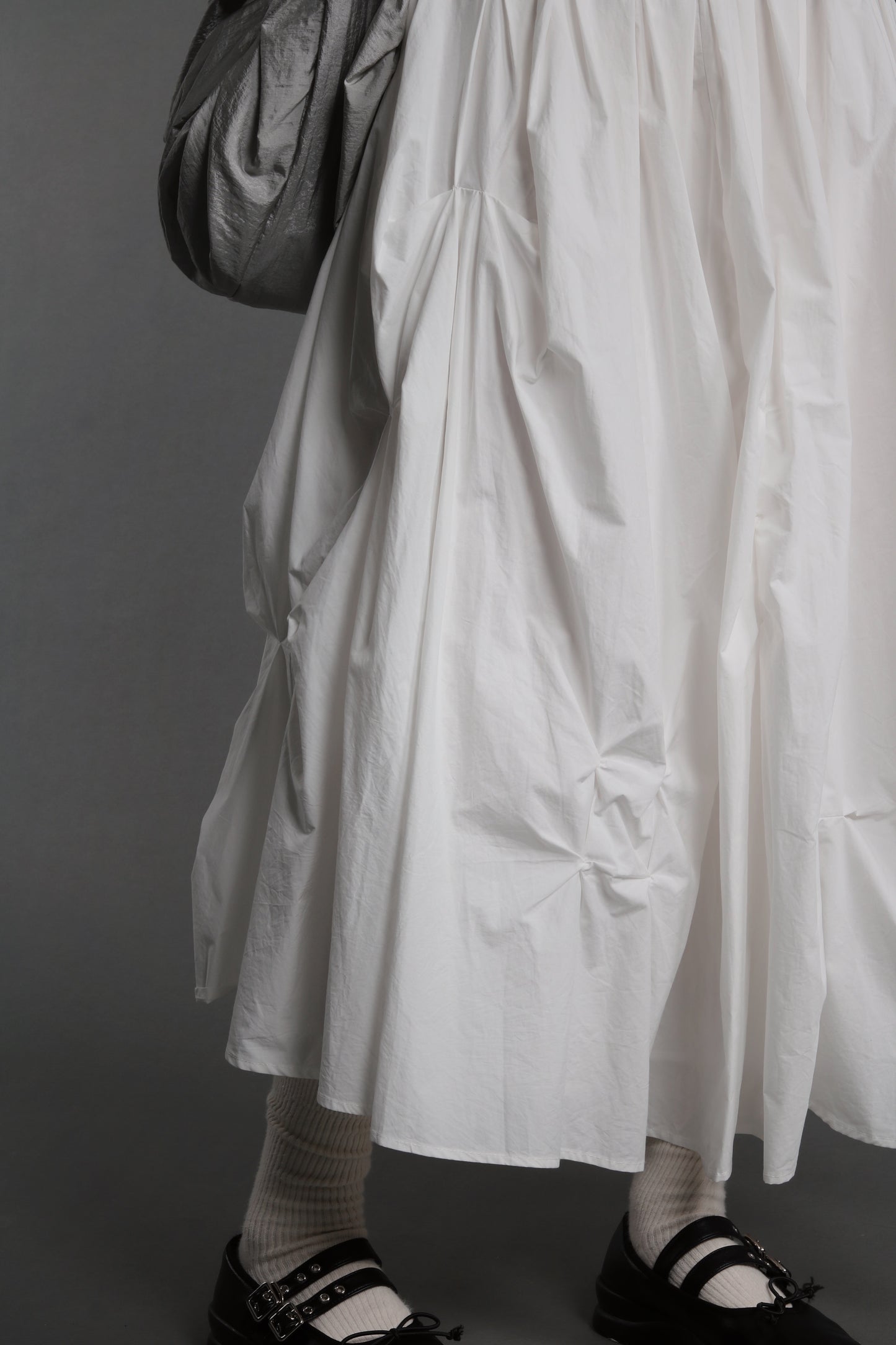 Doll Gathered Skirt (White)