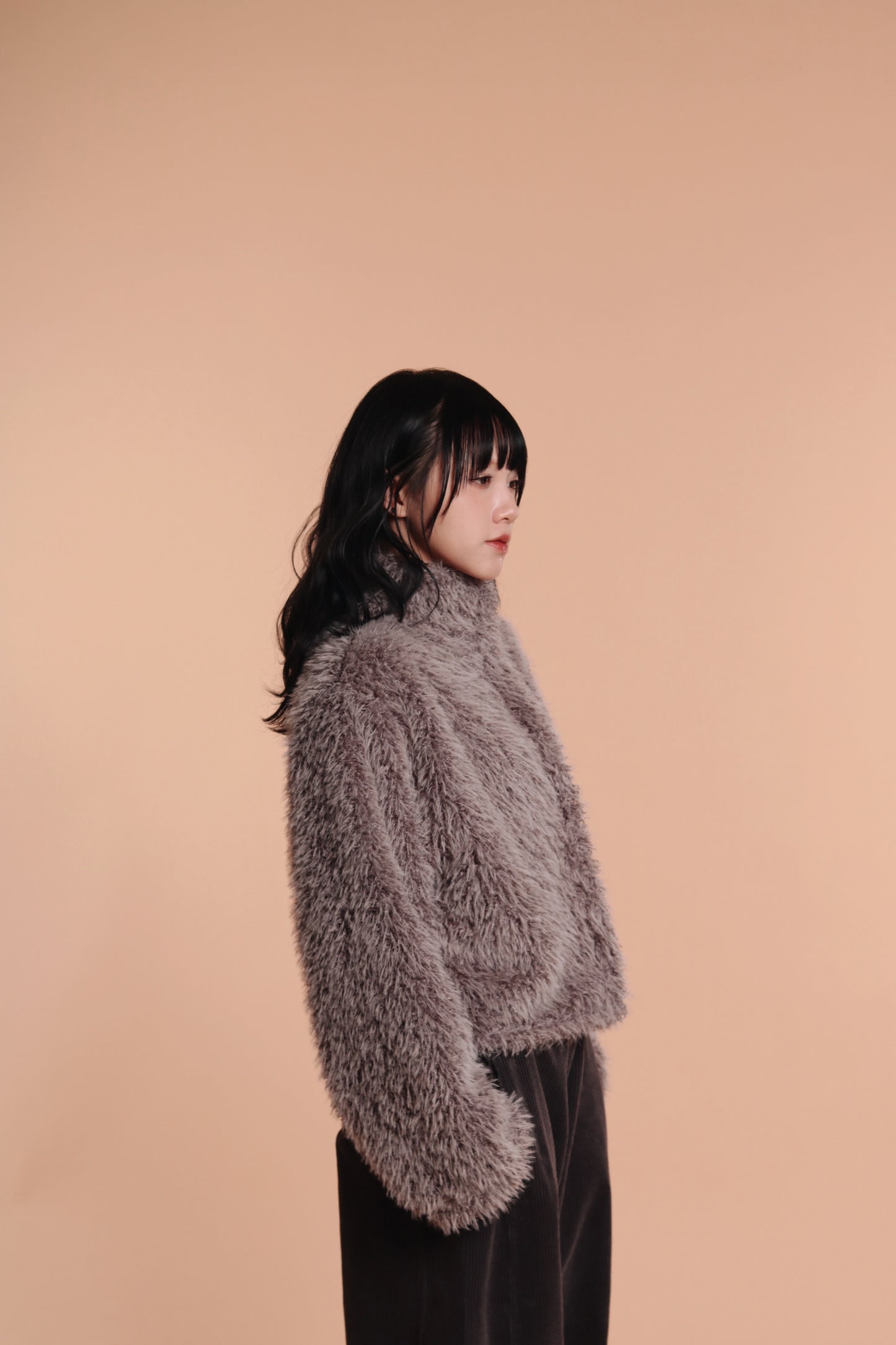 Fluffy Cardigan (Grey)