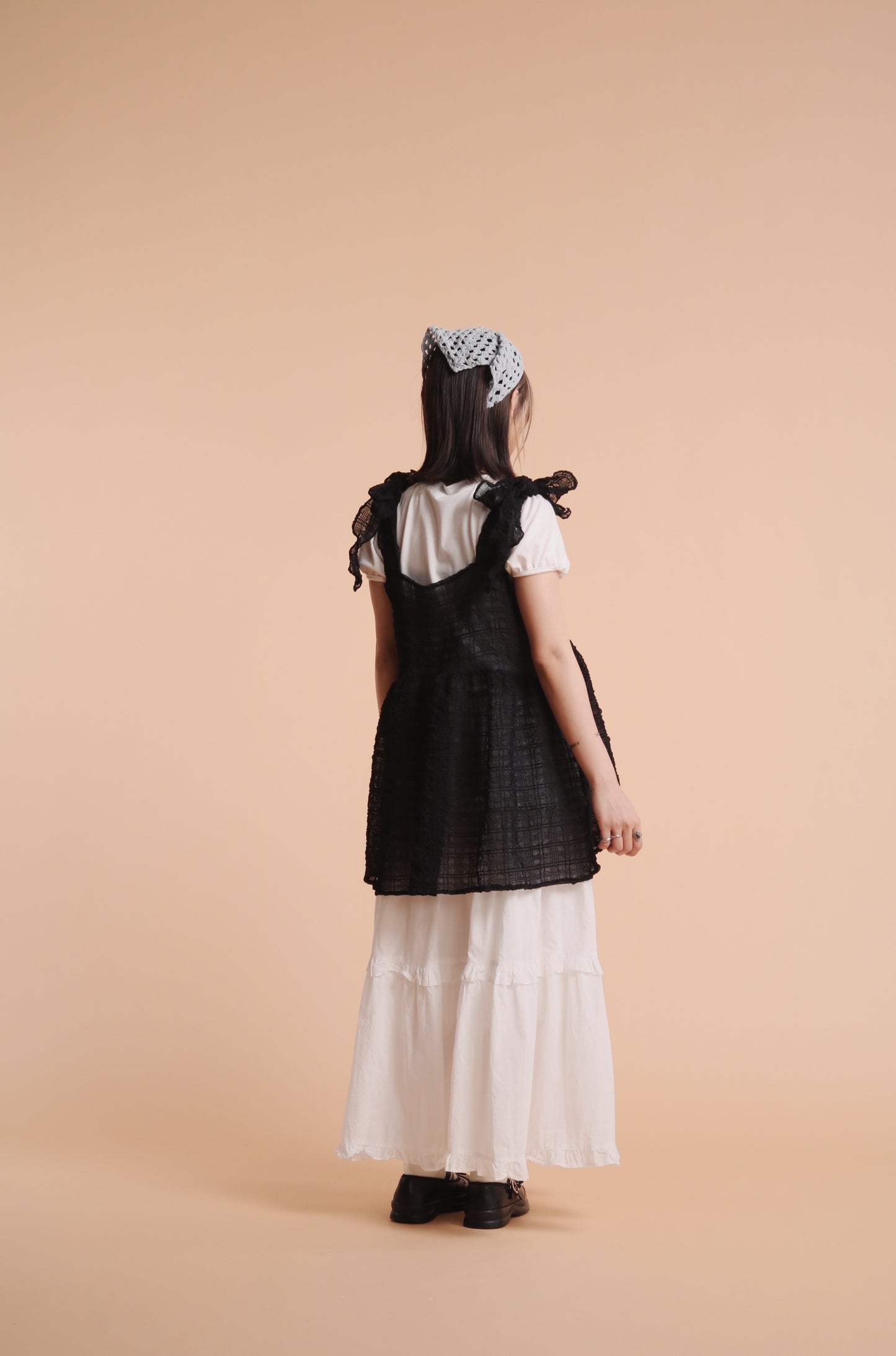 Doll Bubble Mini Dress (Black)