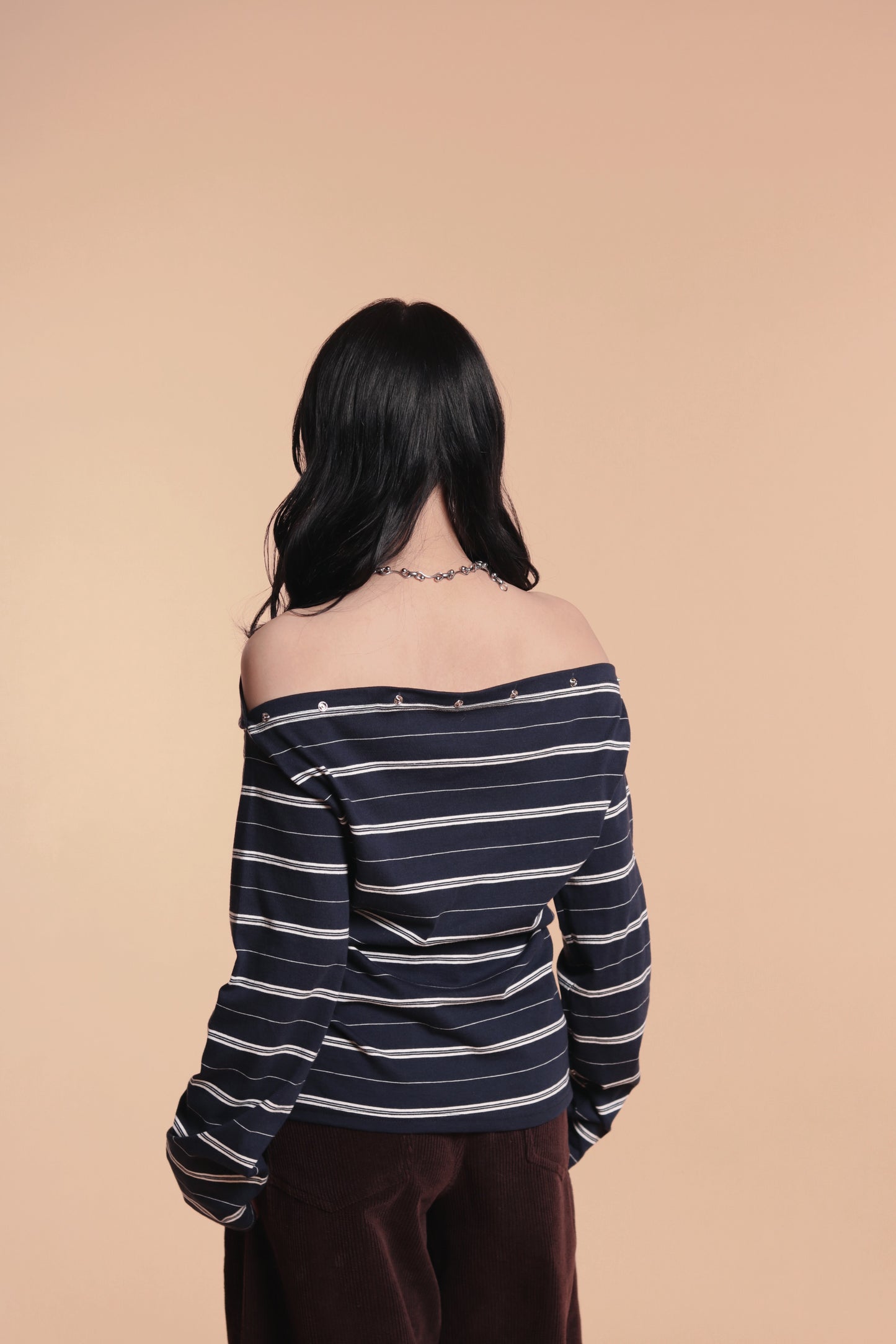 Striped Top (Navy)