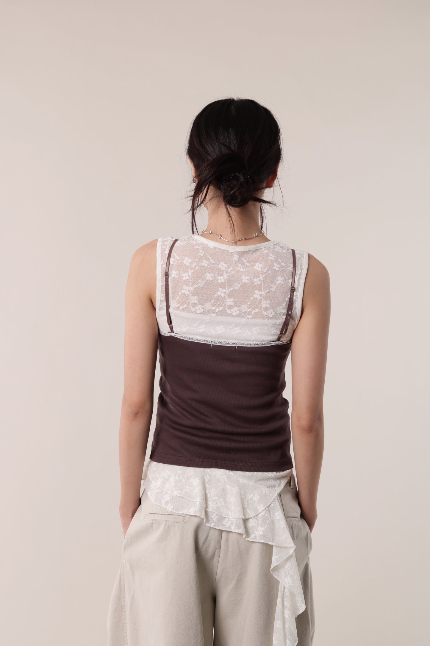 Lace Cami (Brown)