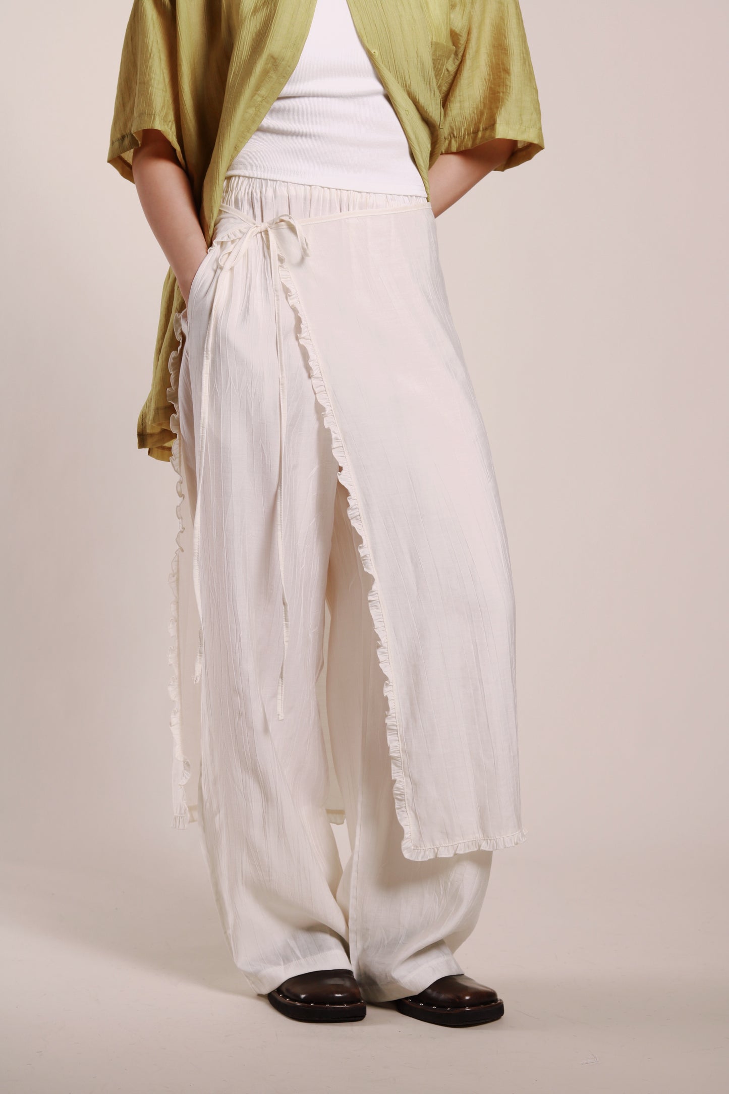 Wanda Layered Pants (Ivory)
