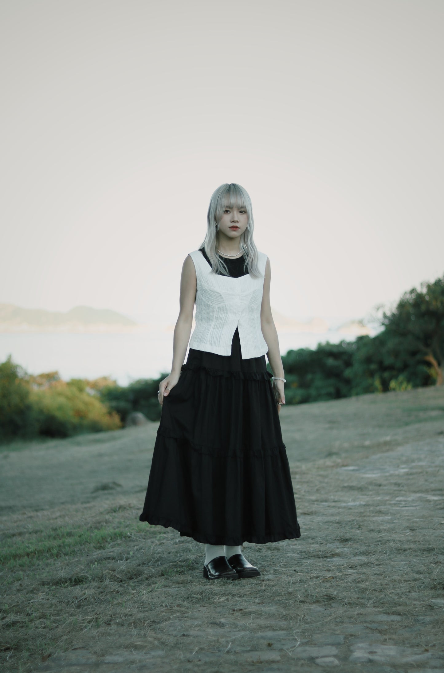 Ruffle Skirt (Black)