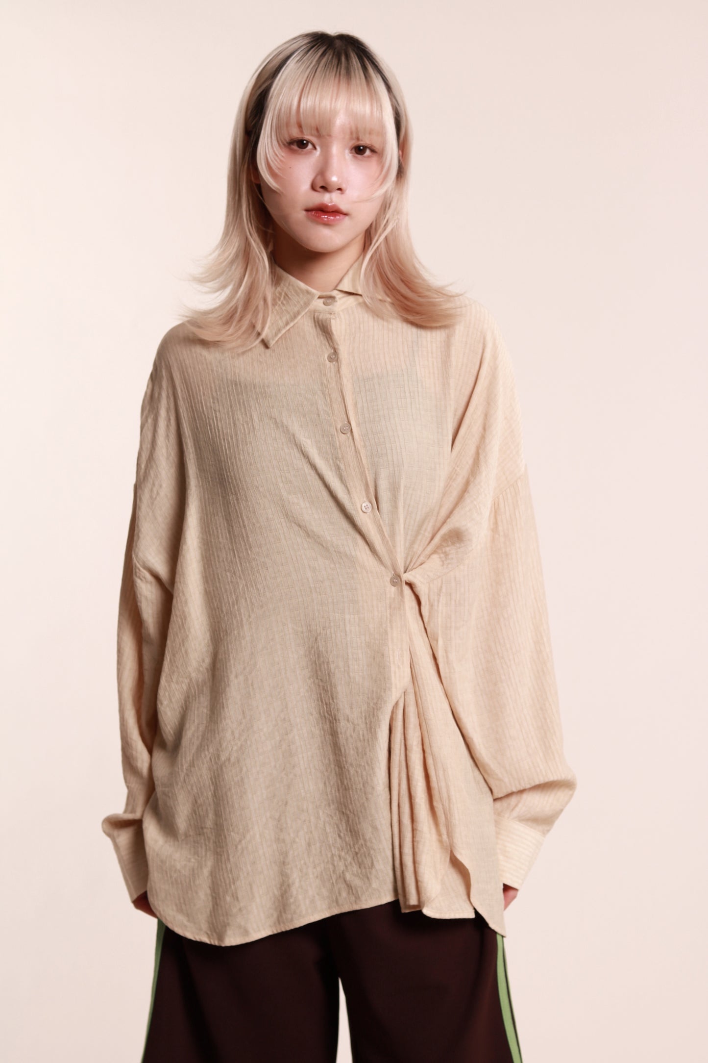 Softy Oversize Shirt (Beige)