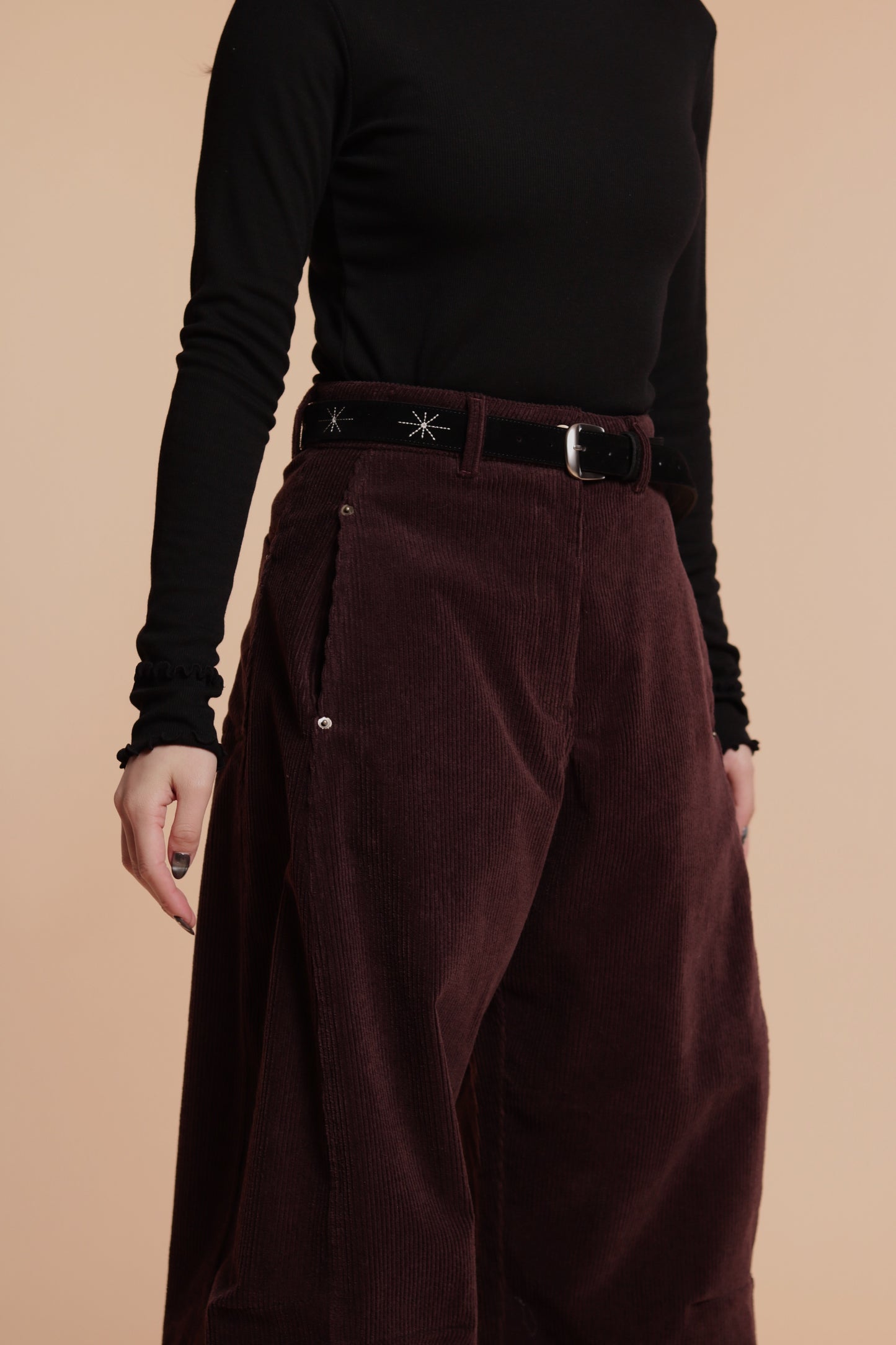 Marie Corduroy Pants (Brown)