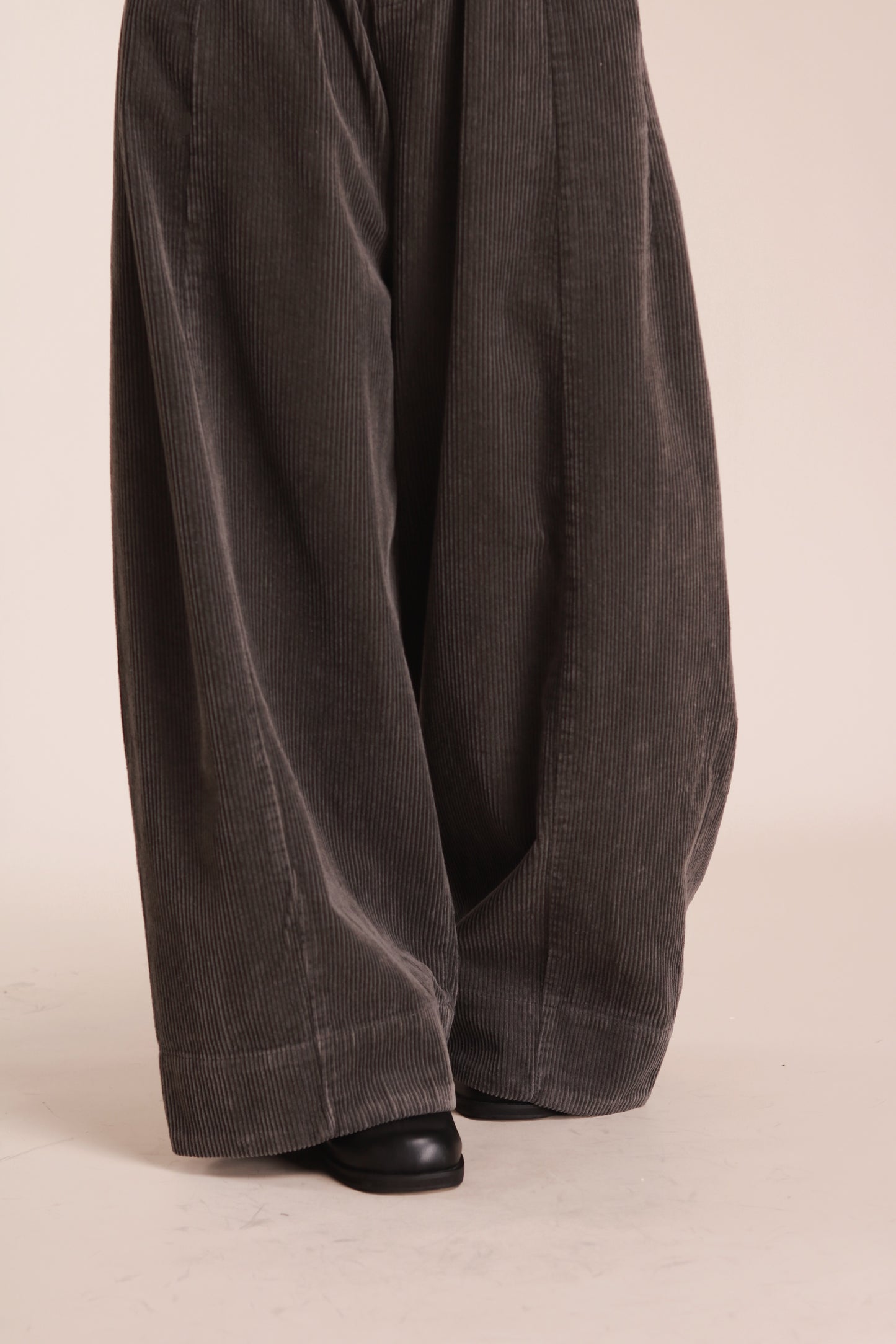 Corduroy Wide Pants (Grey)