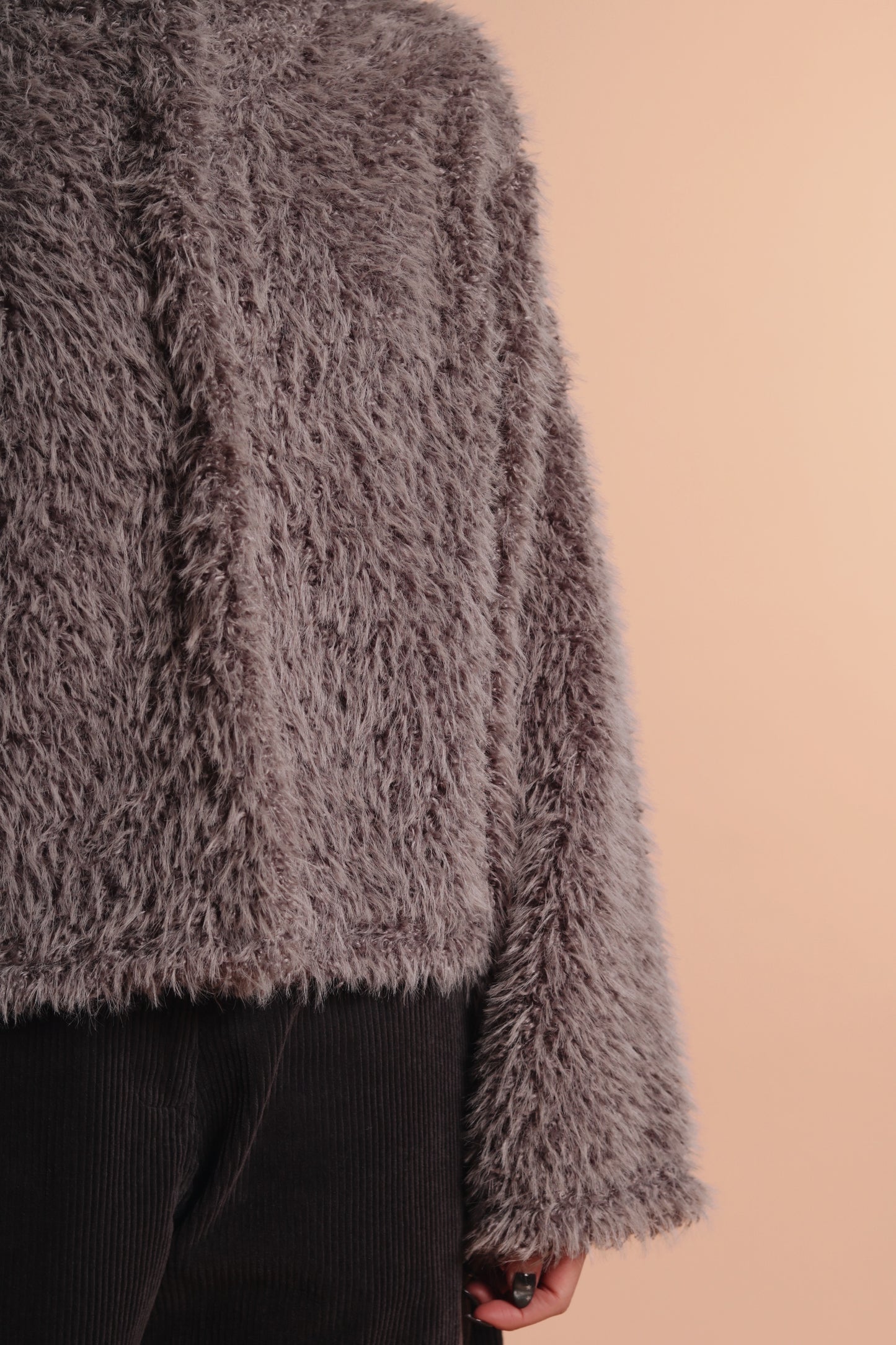 Fluffy Cardigan (Grey)