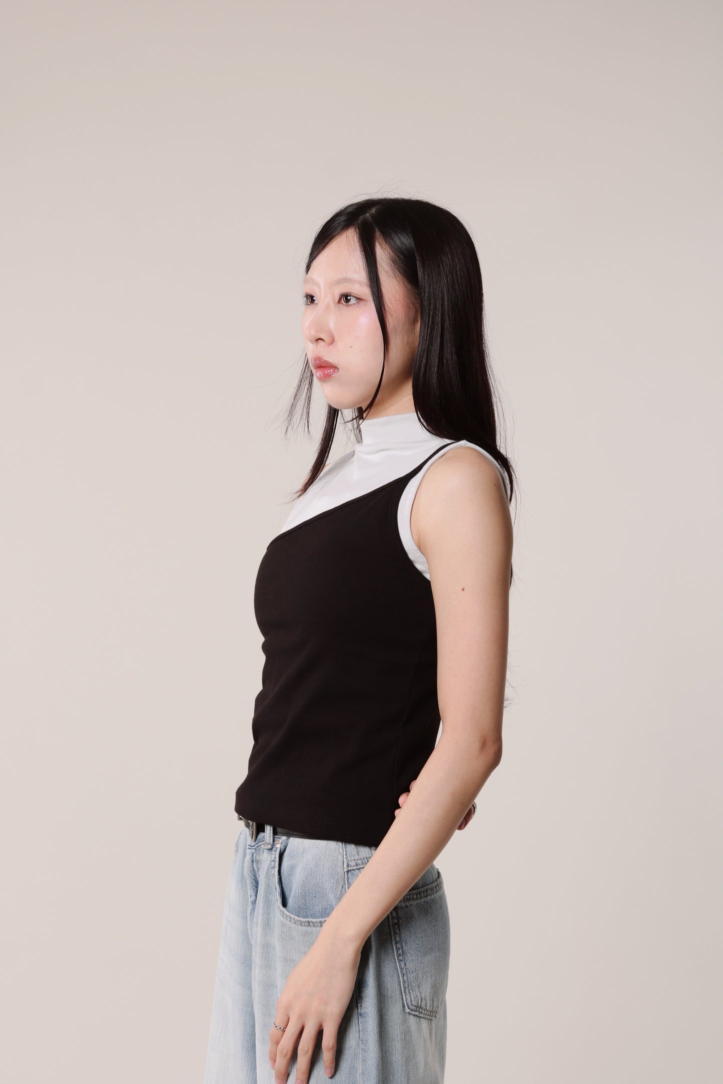 Asymmetric Cami (Black)