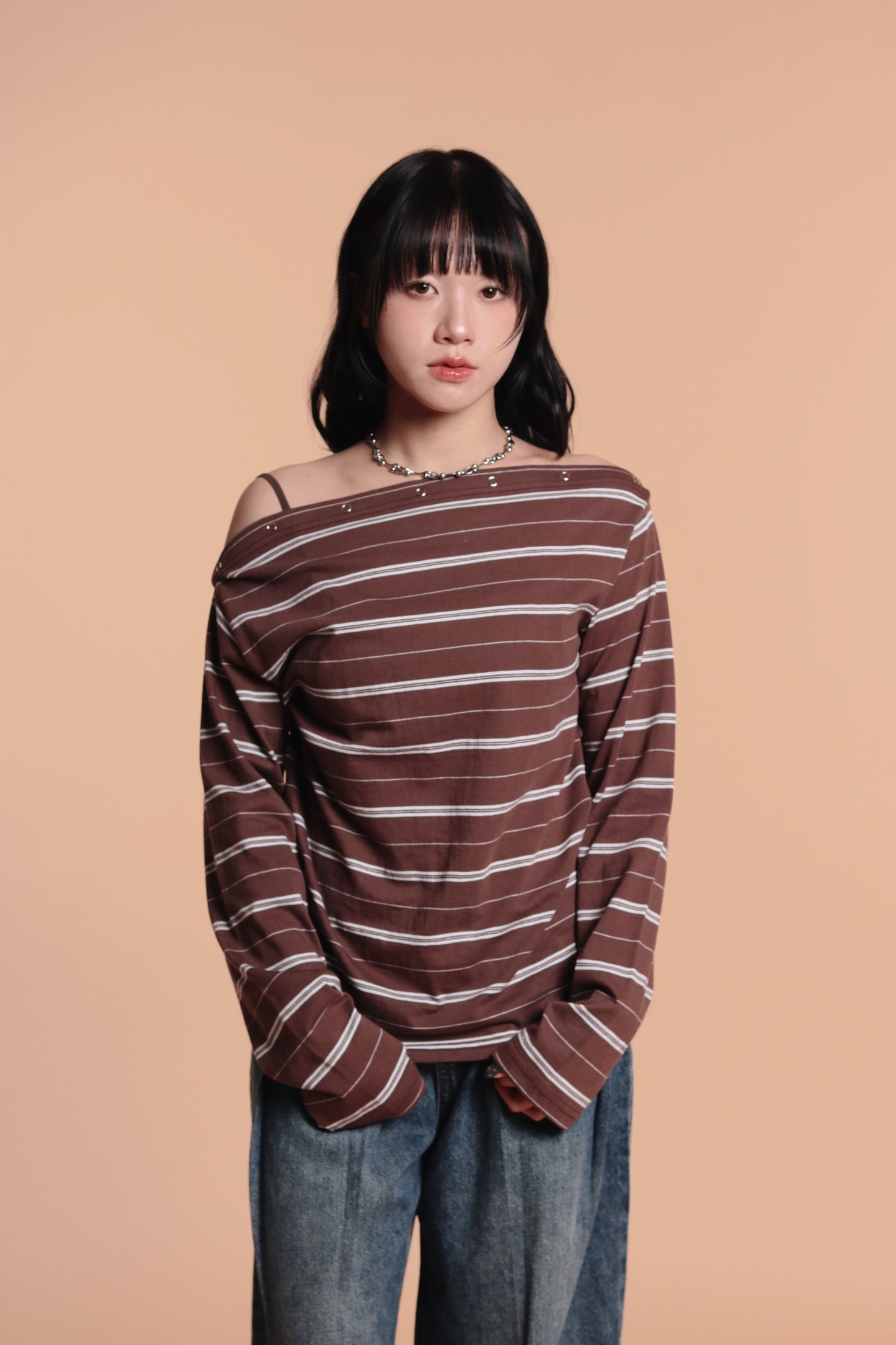 Striped Top (Brown)