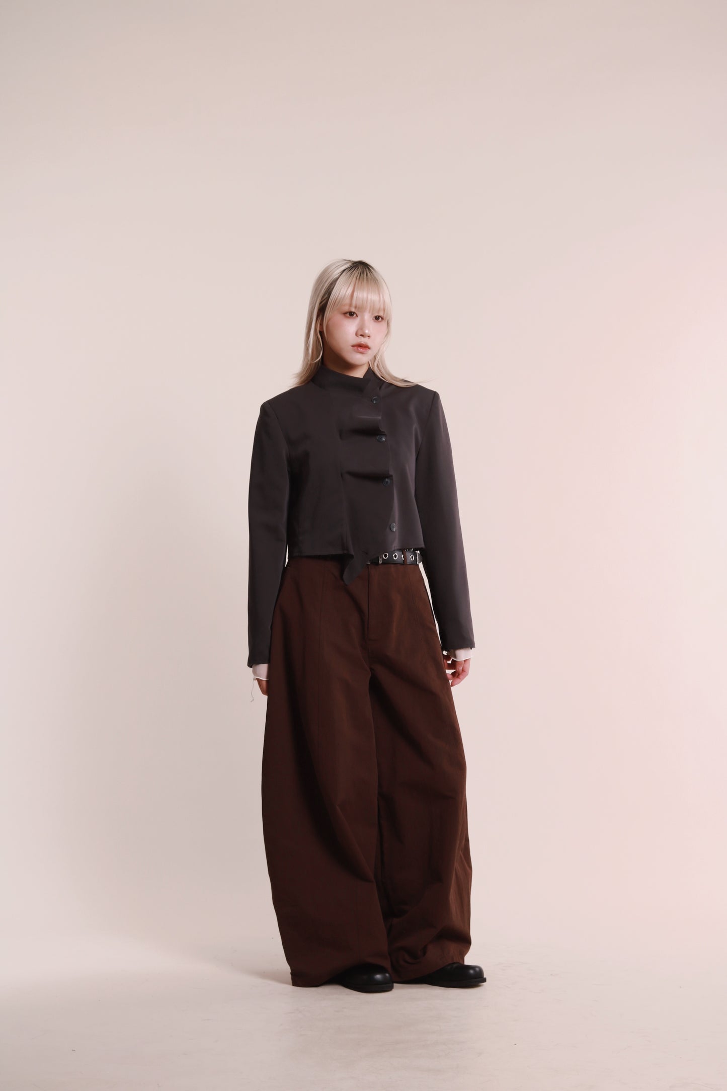 Gentle Pleat Jacket (Charcoal)