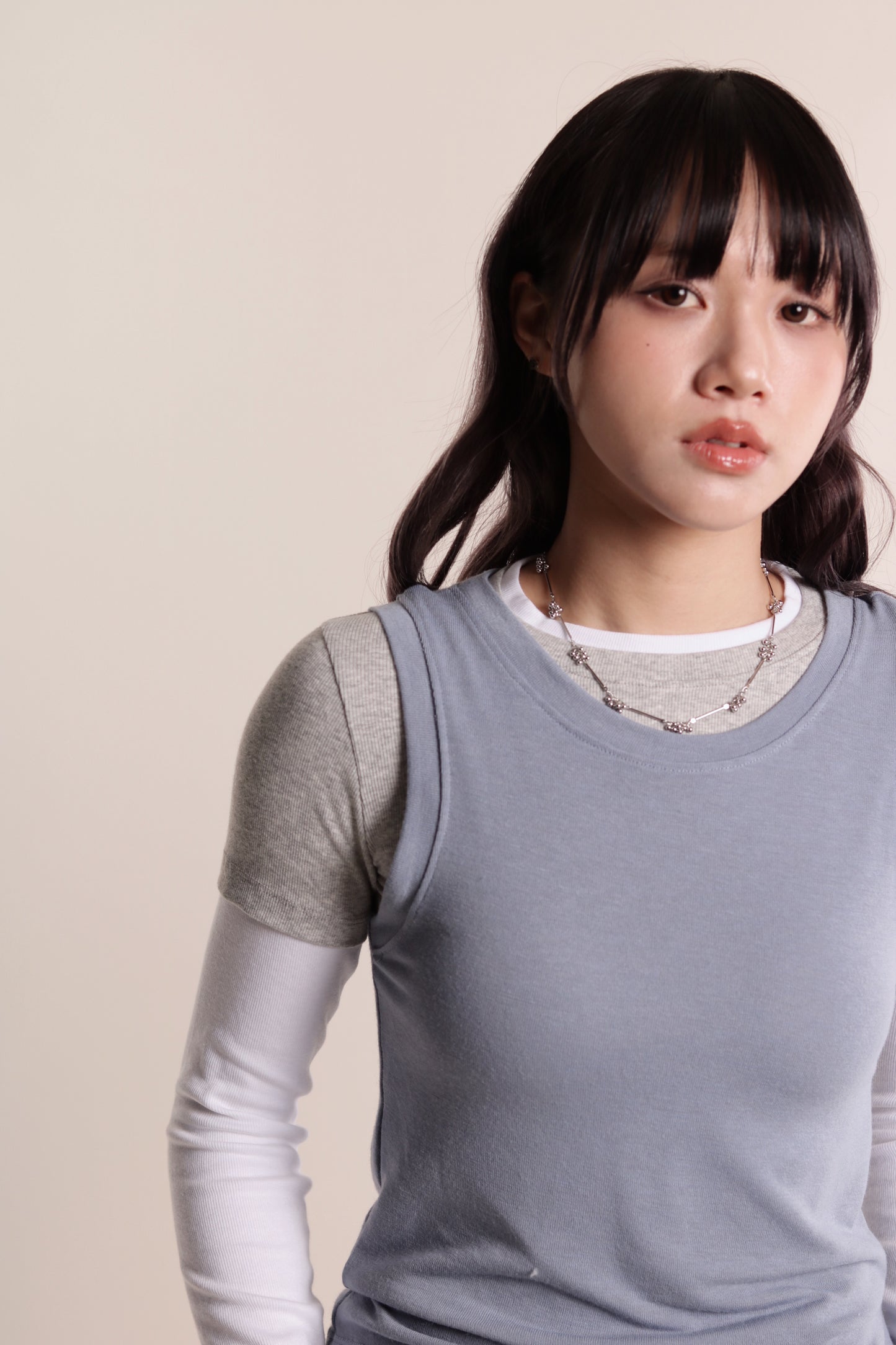 Aria Layered Top (Sky)