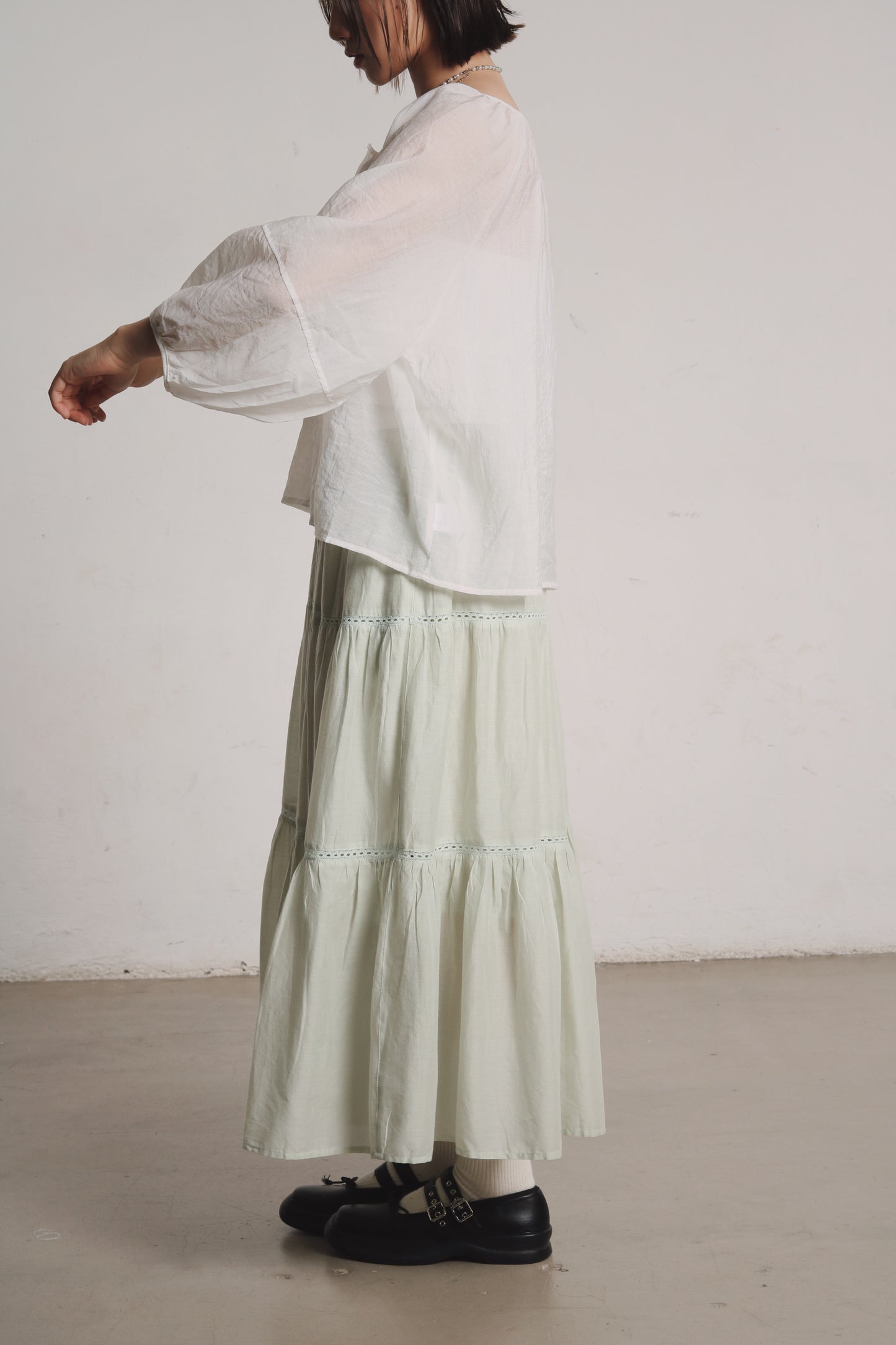 Doll Tiered Skirt (Mint)