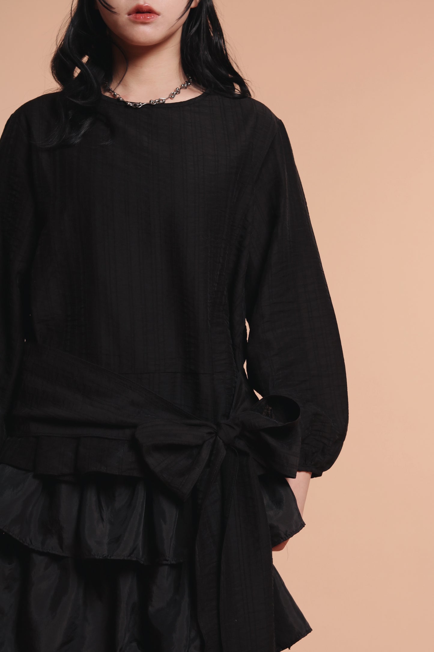Doll Belt Blouse (Black)